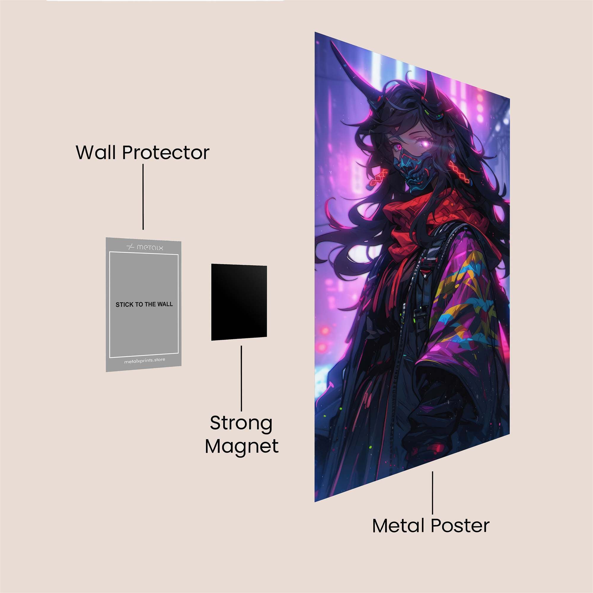 Demon Serenity Safe Wall Magnetic / M