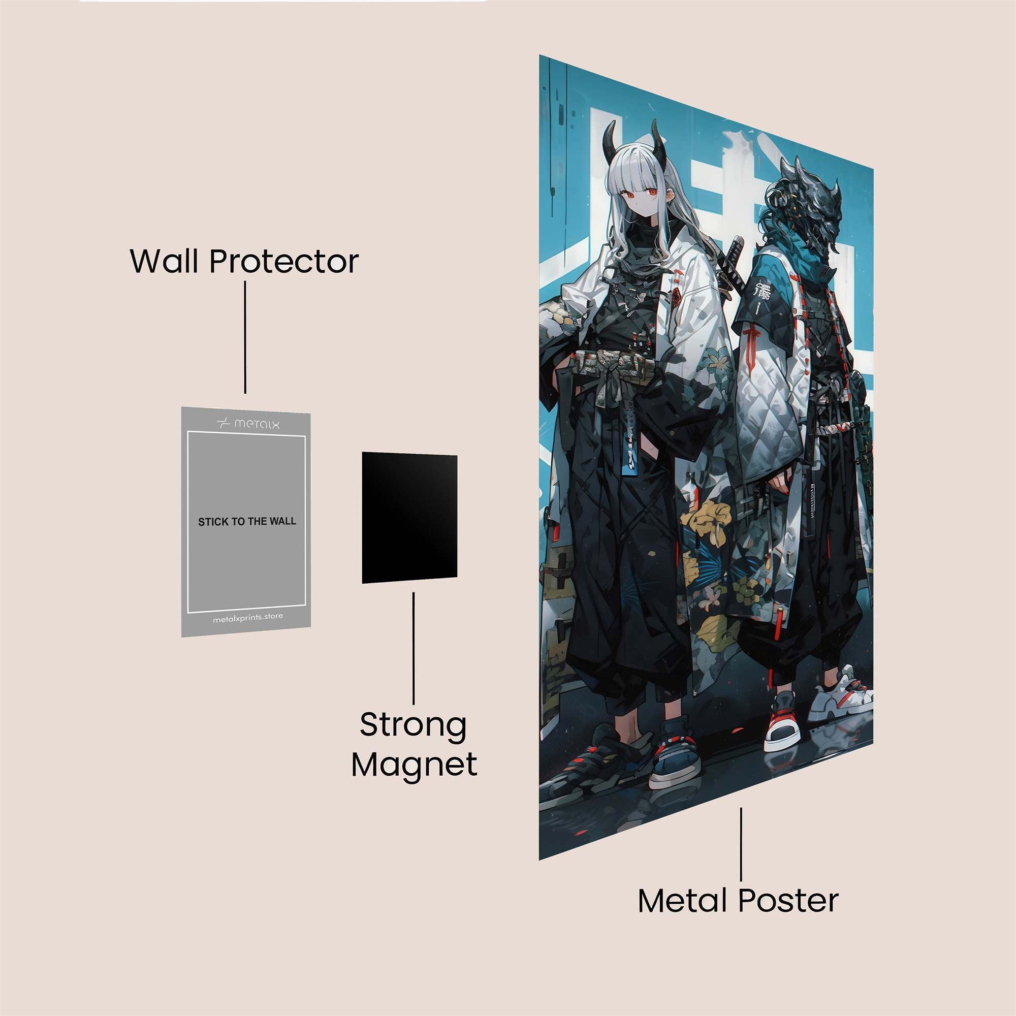 Cyber Oni Safe Wall Magnetic / M
