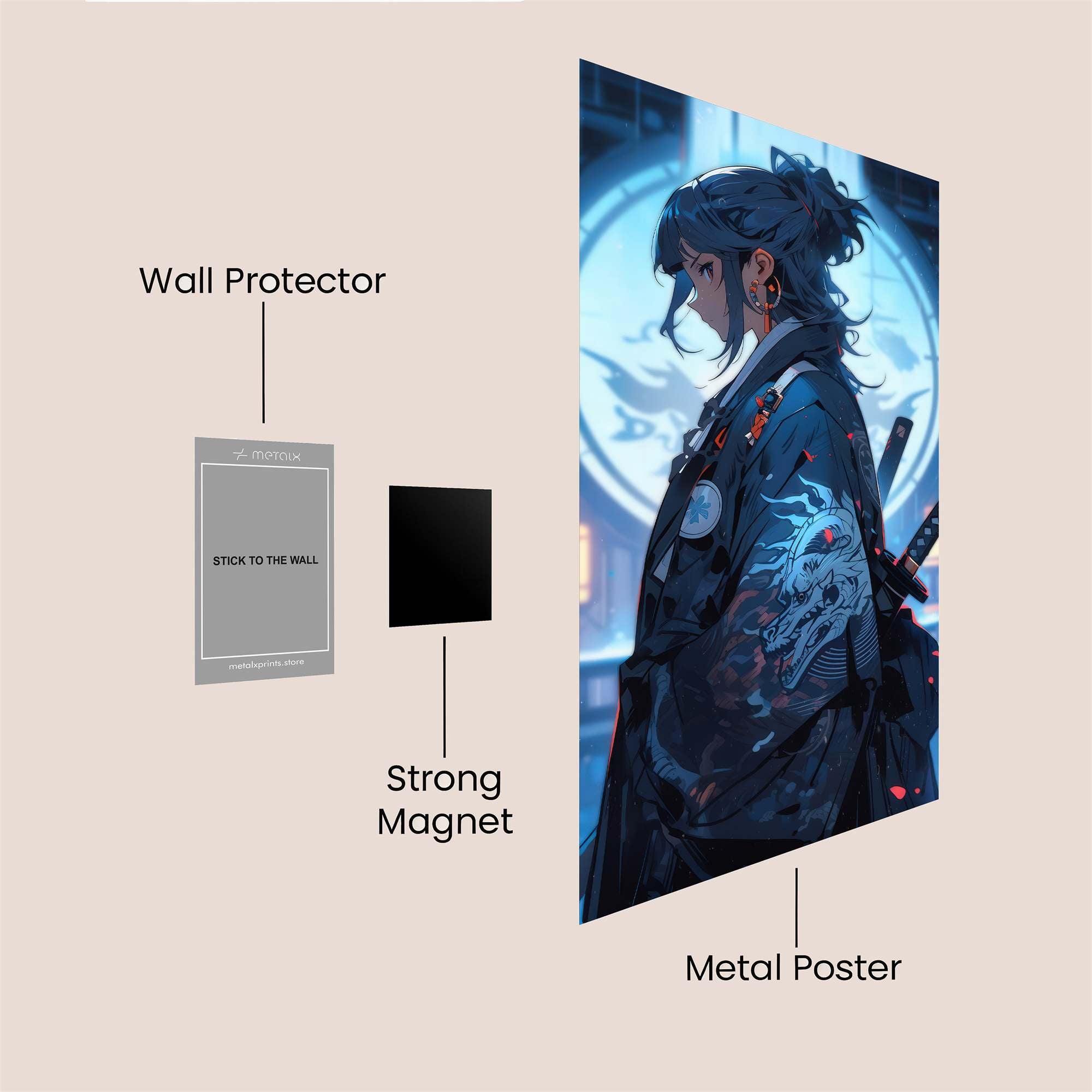 Samurai Serenity Safe Wall Magnetic / M