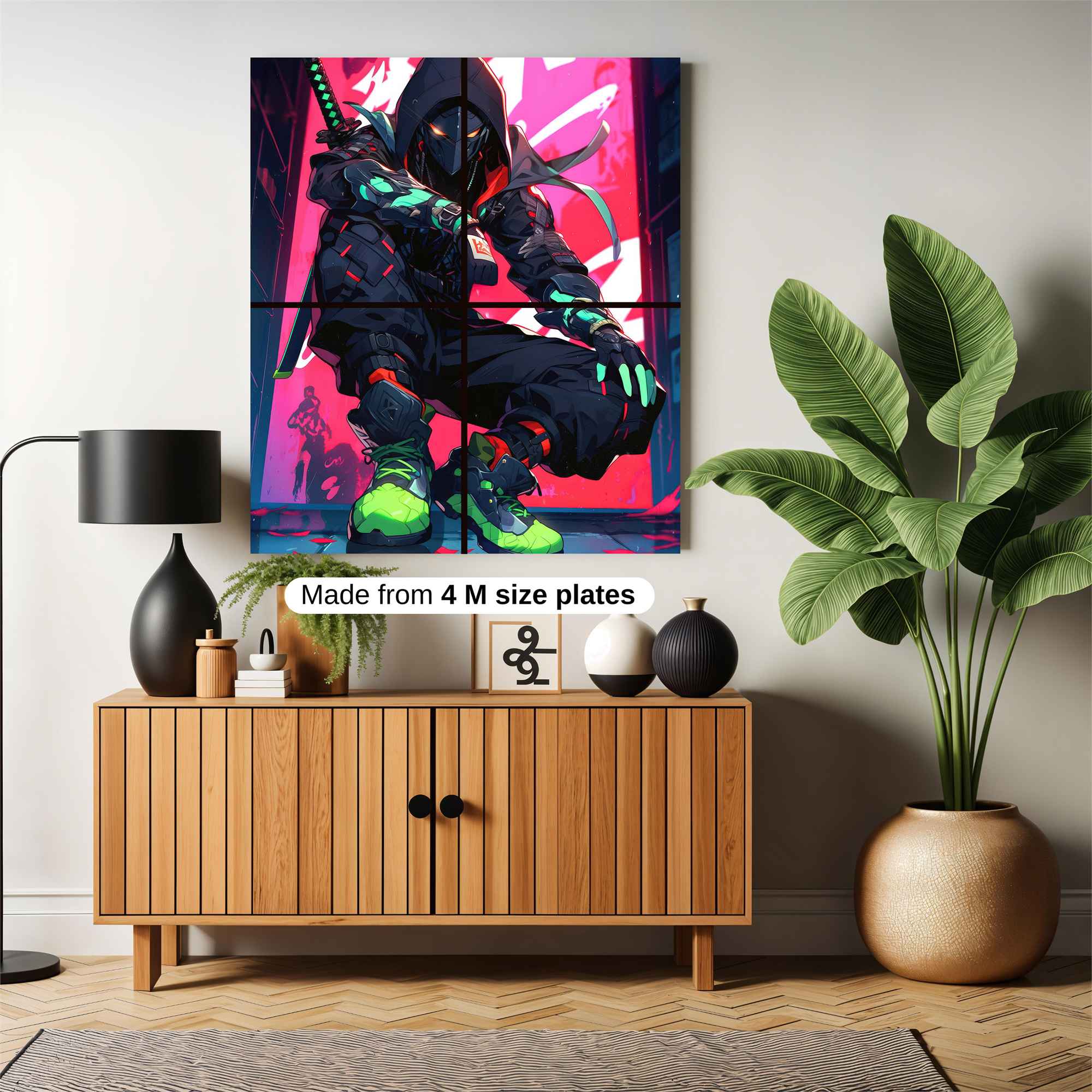 Cyber Ninja Safe Wall Magnetic / M