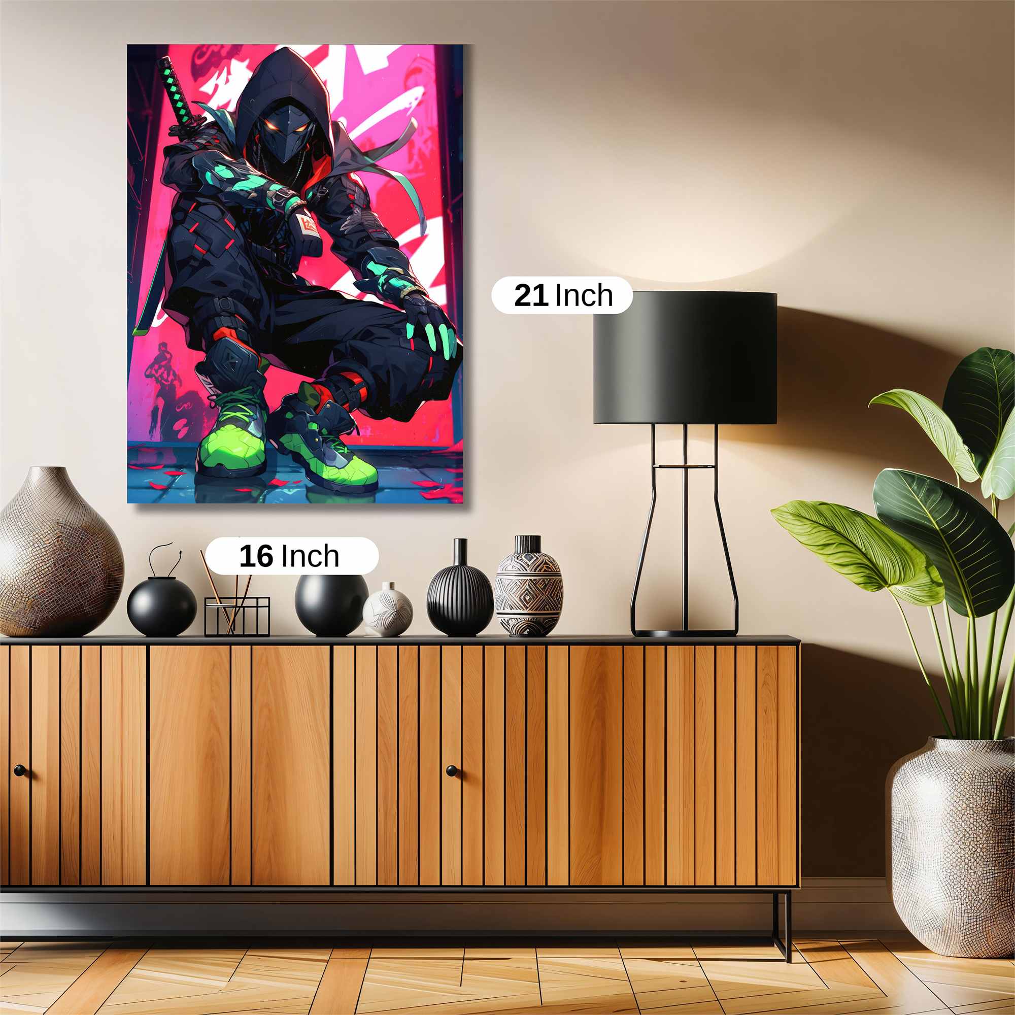 Cyber Ninja Safe Wall Magnetic / M