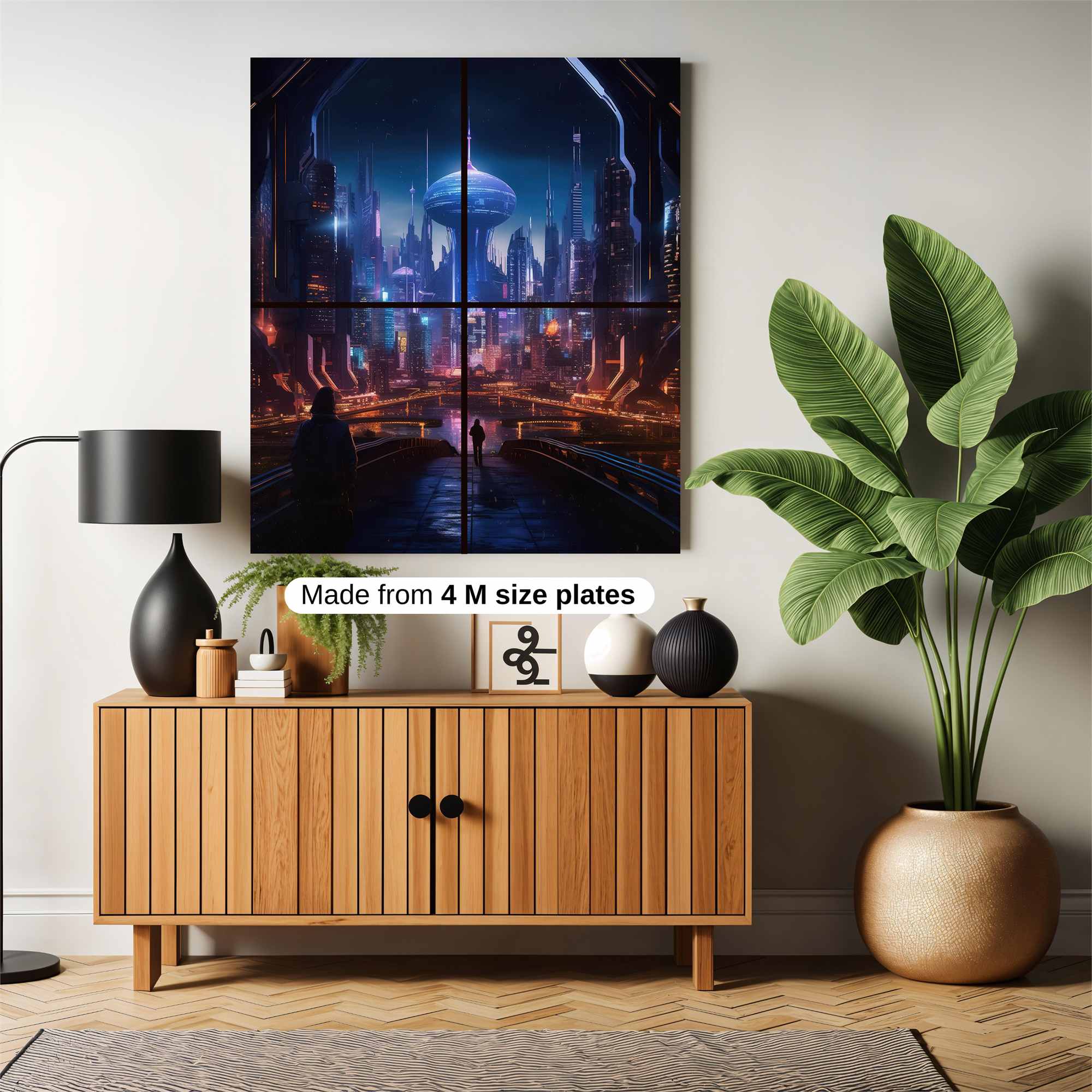 Futuristic Serenity Safe Wall Magnetic / M