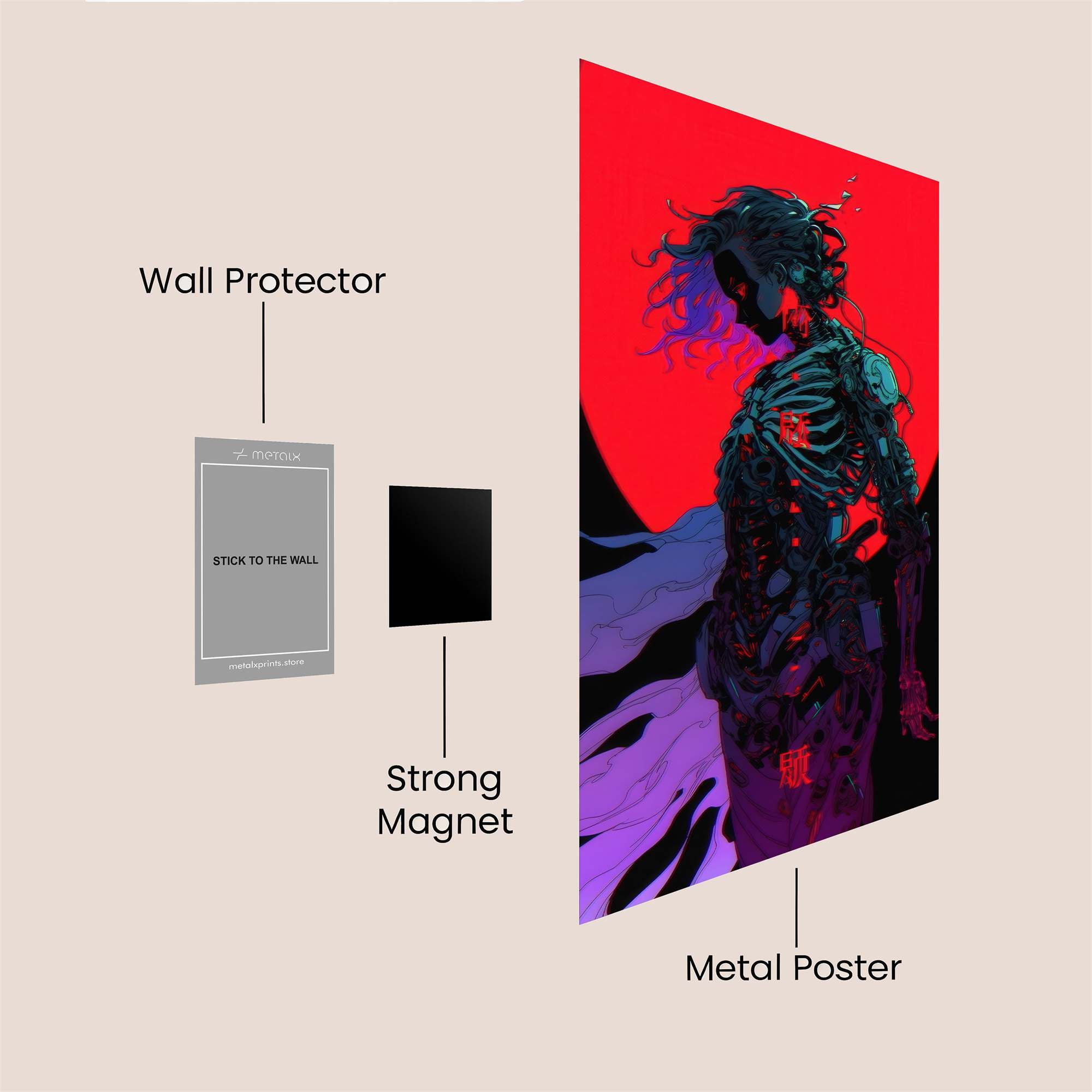 Cyber Despair Safe Wall Magnetic / M