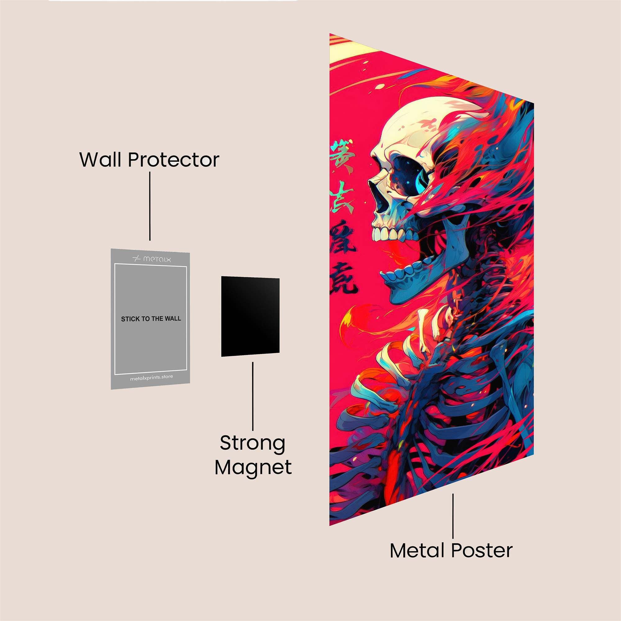 Skeleton Blaze Safe Wall Magnetic / M