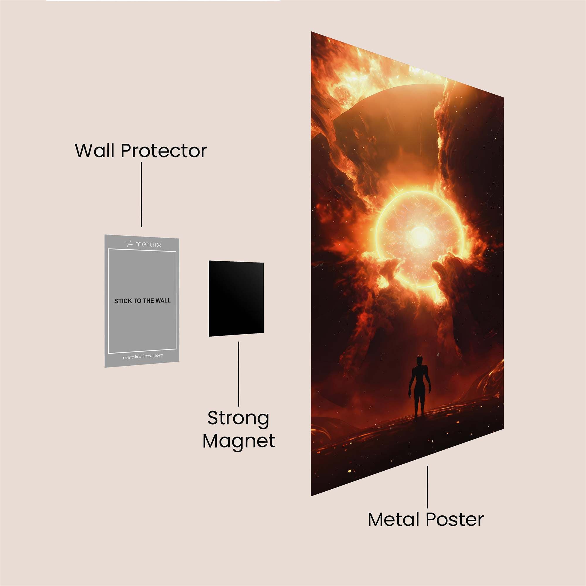 Sunrise Apocalyptic Safe Wall Magnetic / M