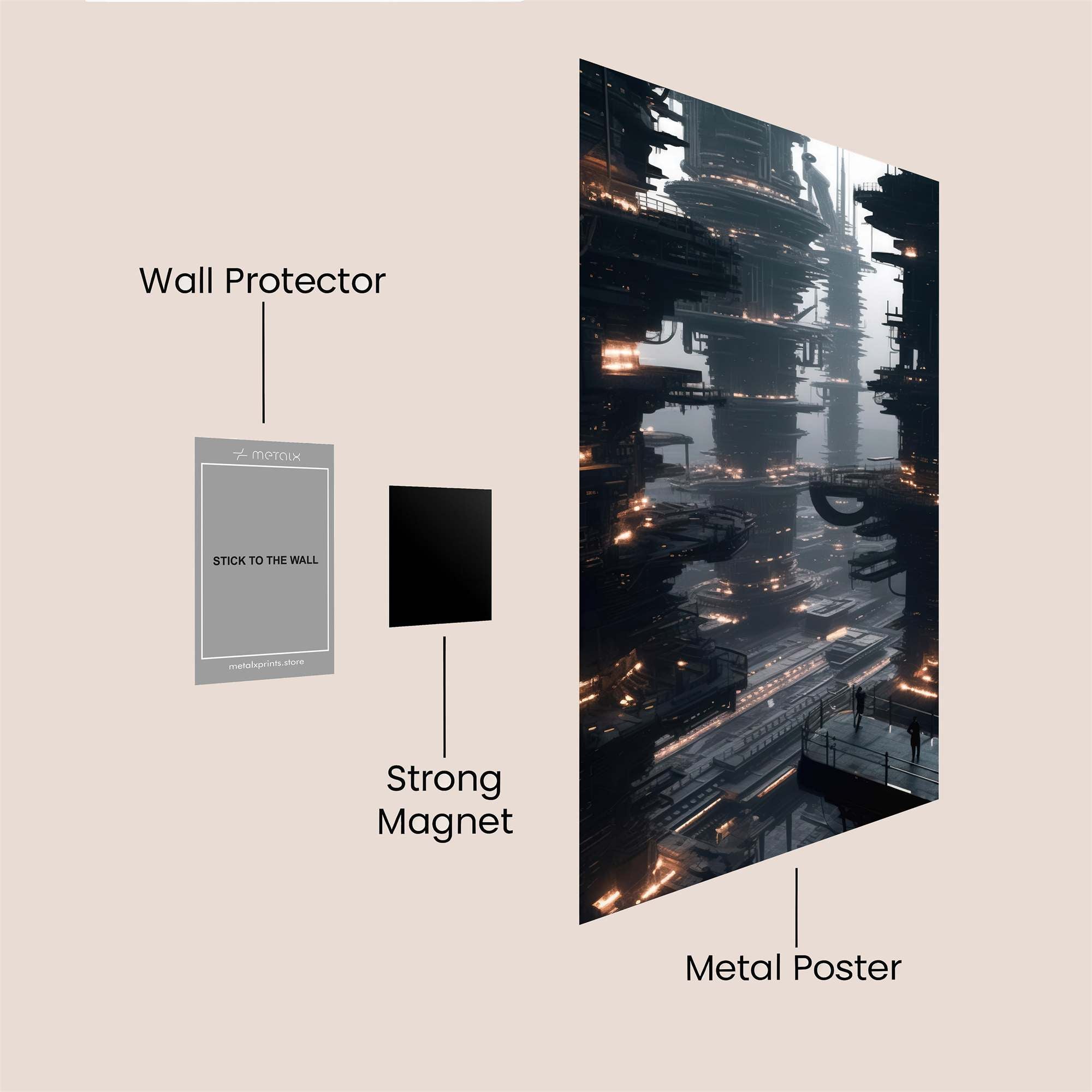 Cyberpunk Gloom Safe Wall Magnetic / M
