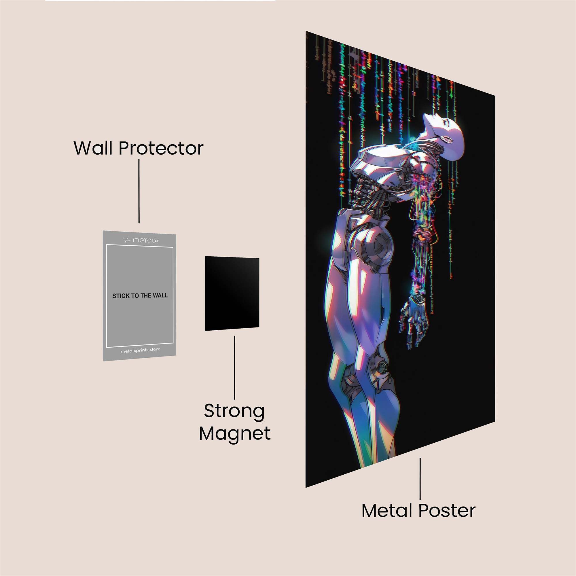 Robot Reverie Safe Wall Magnetic / M