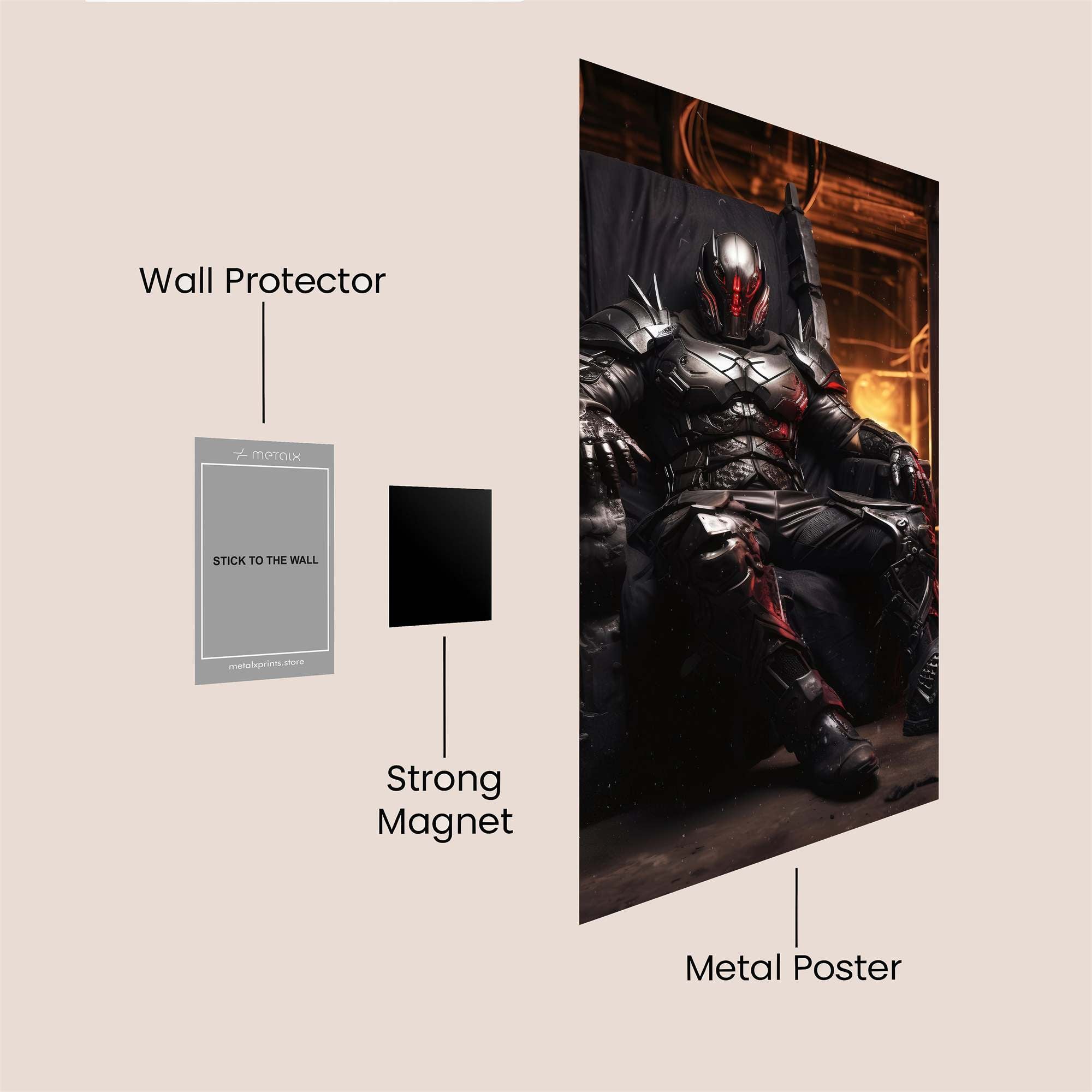 Knight Menace Safe Wall Magnetic / M