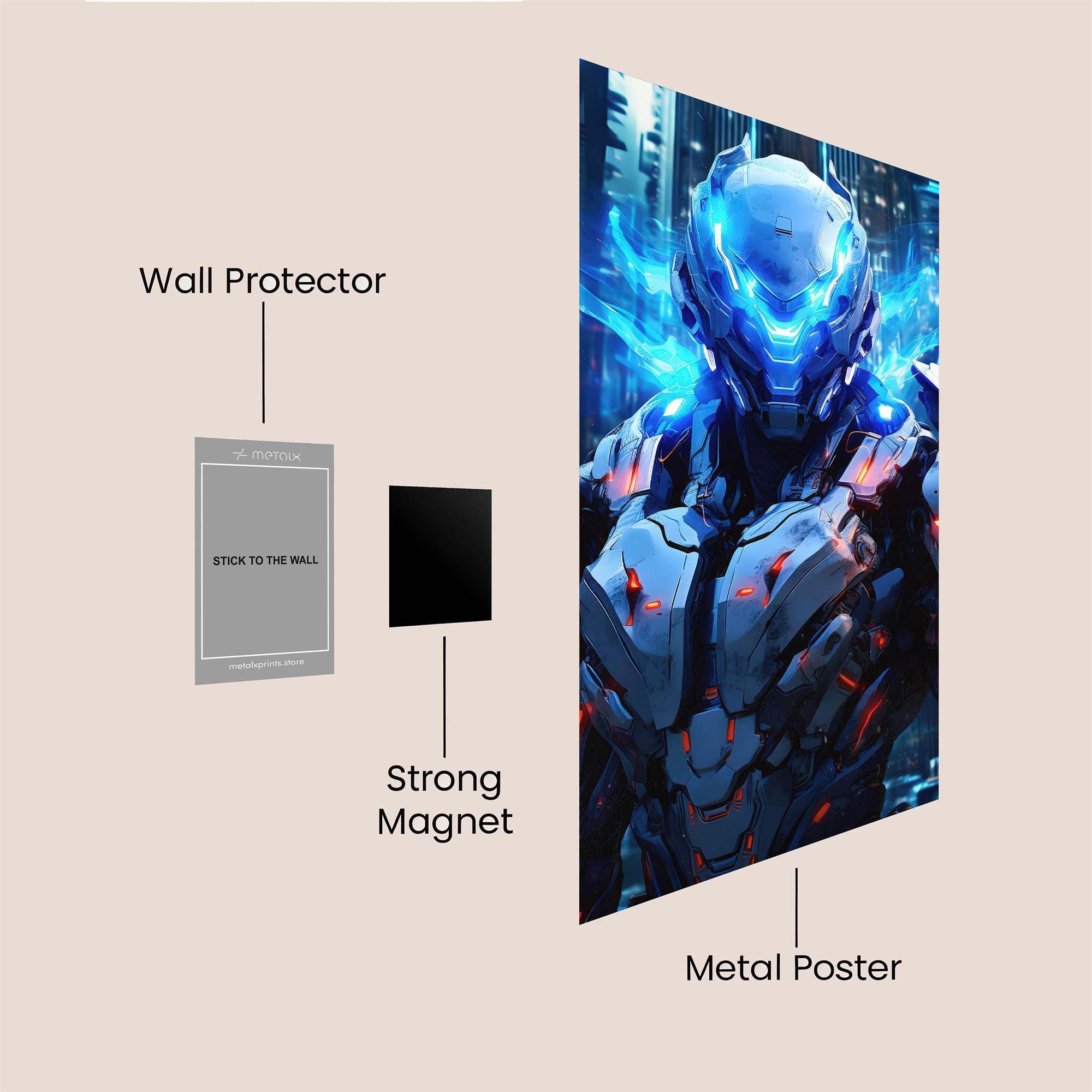 Cyborg Radiance Safe Wall Magnetic / M