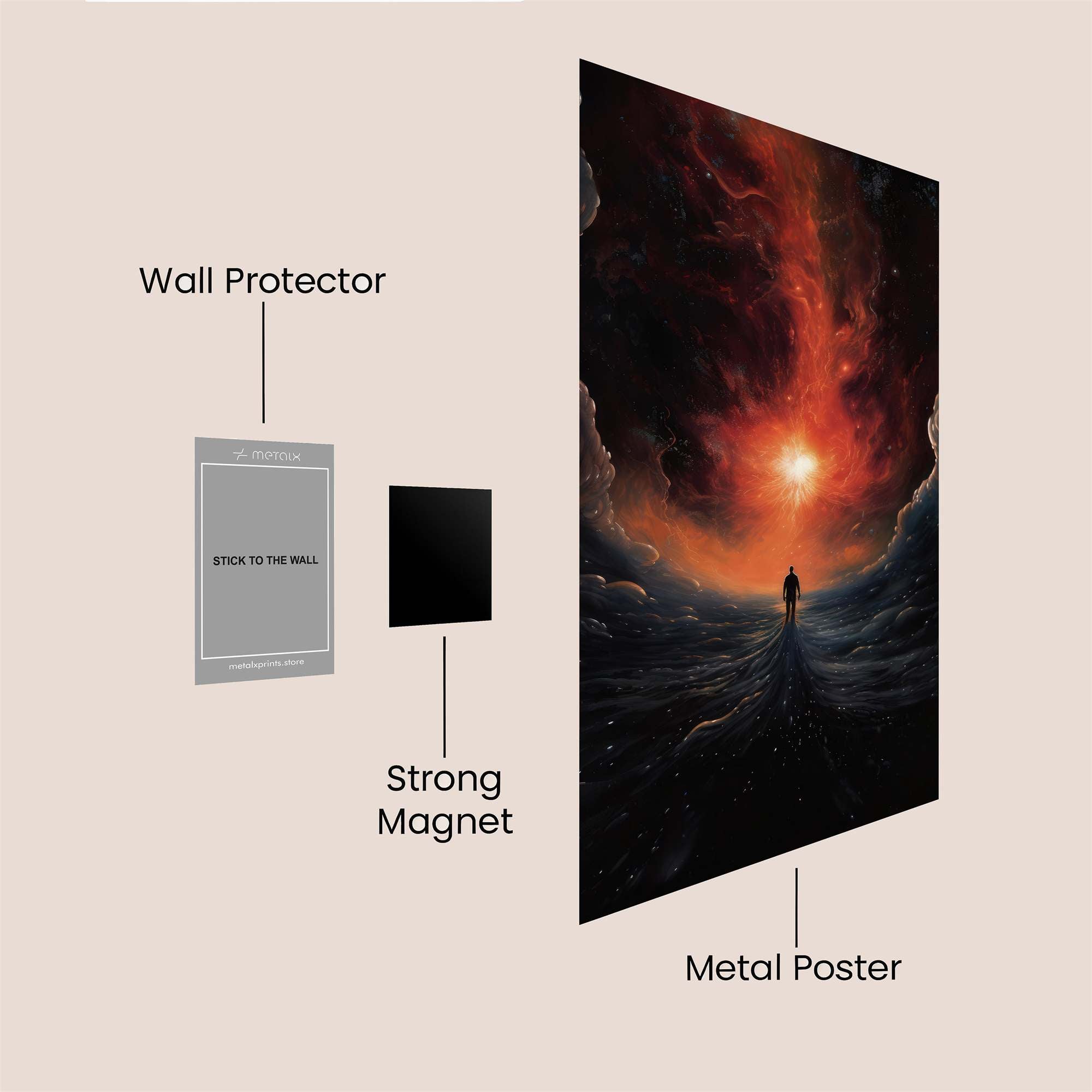 Cosmic Solitude Safe Wall Magnetic / M