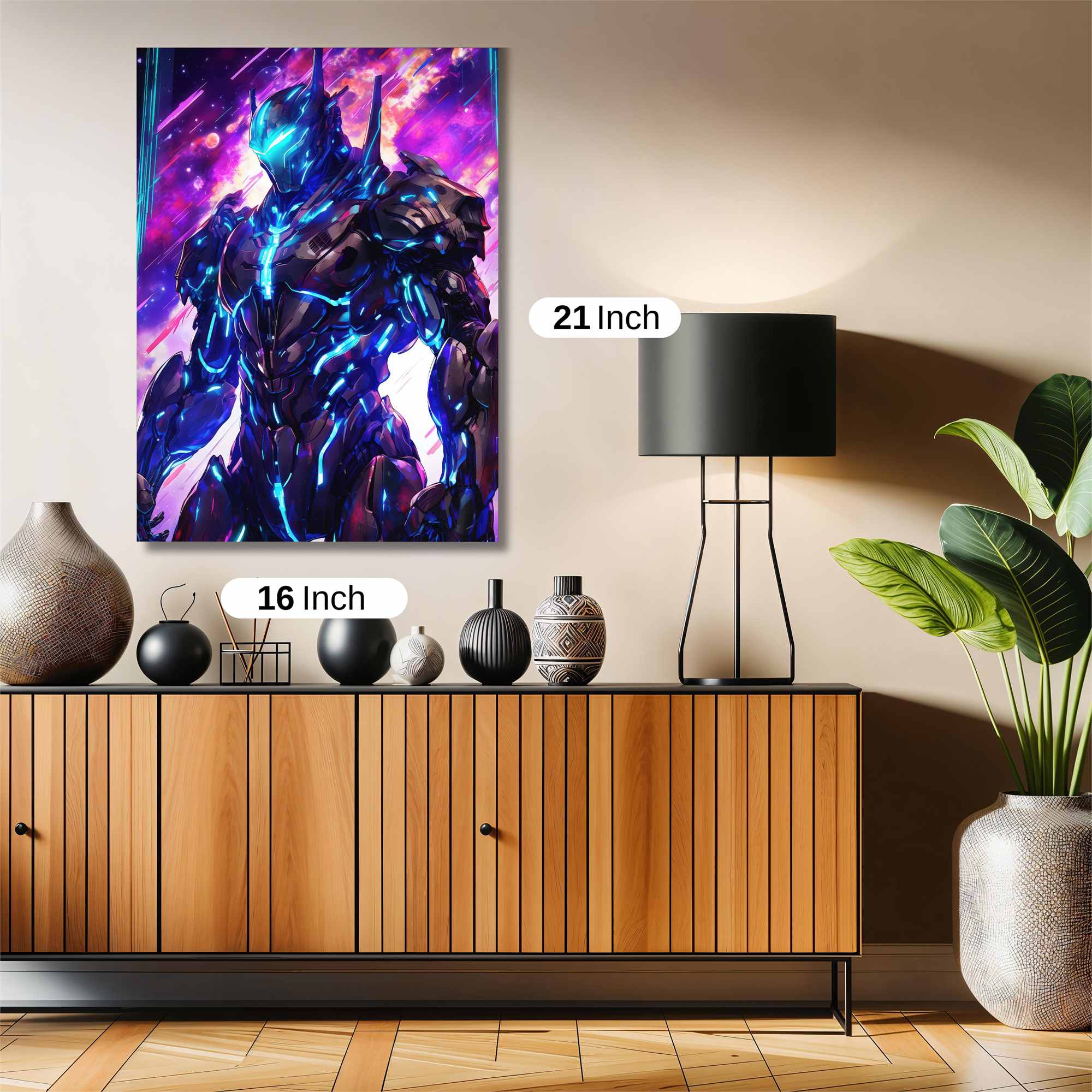 Neon Warrior Safe Wall Magnetic / M