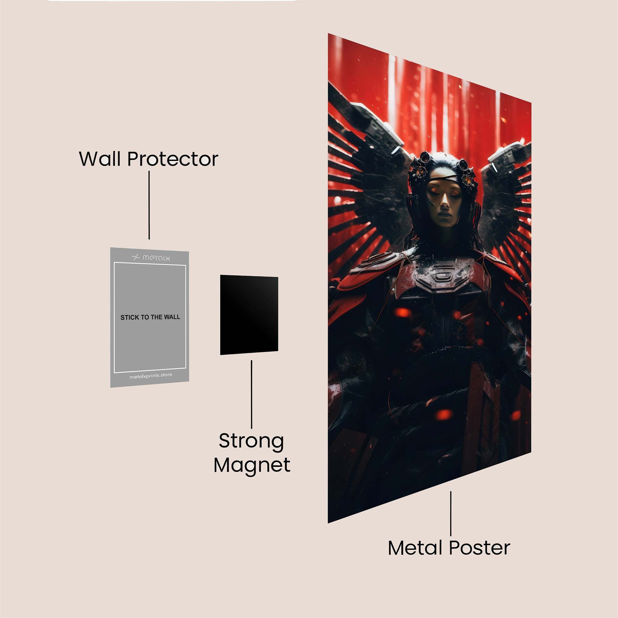 Angel Fury Safe Wall Magnetic / M