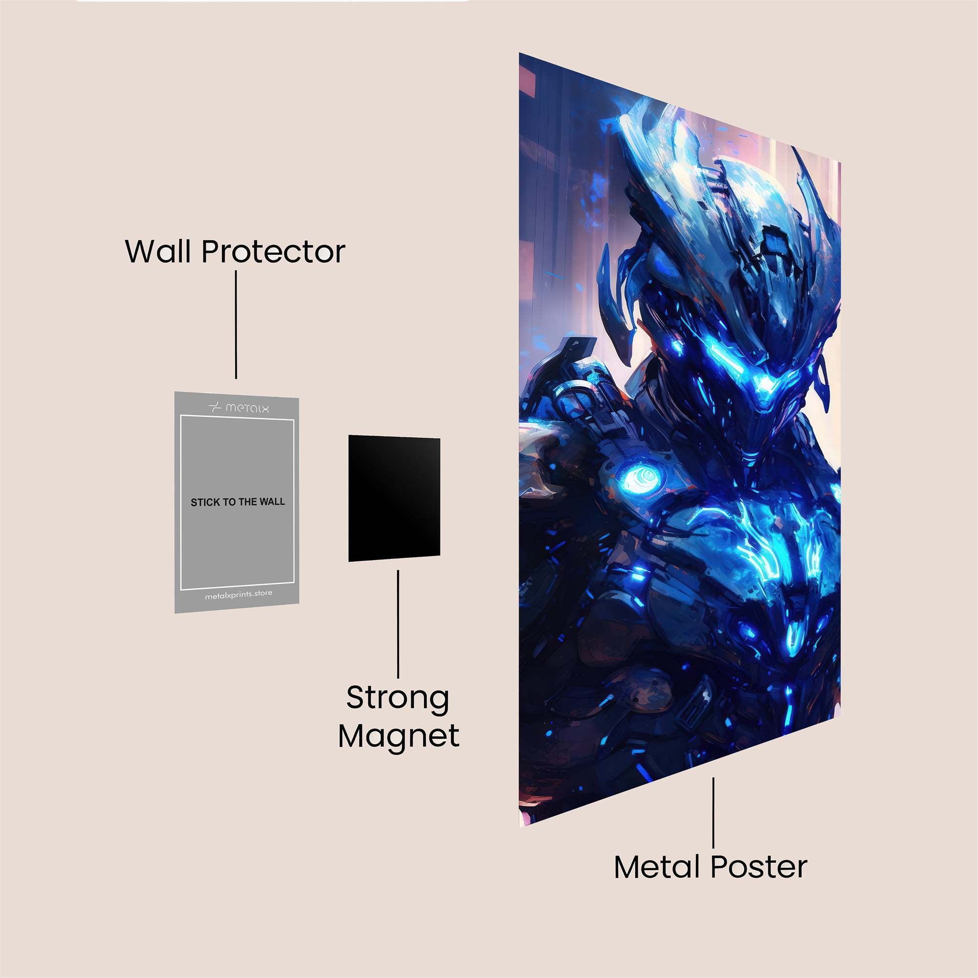 Knight Luminescent Safe Wall Magnetic / M