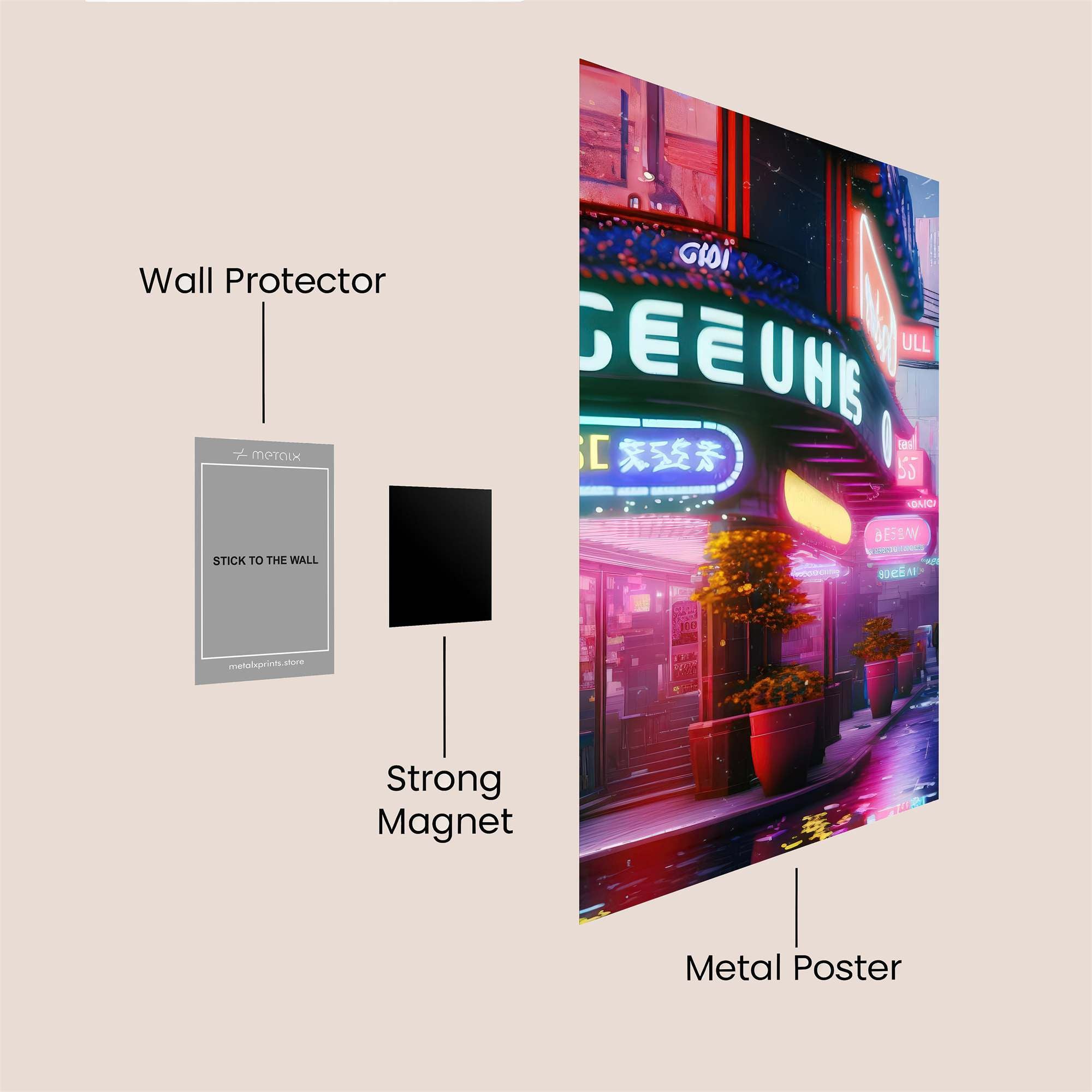 Neon Dream Safe Wall Magnetic / M