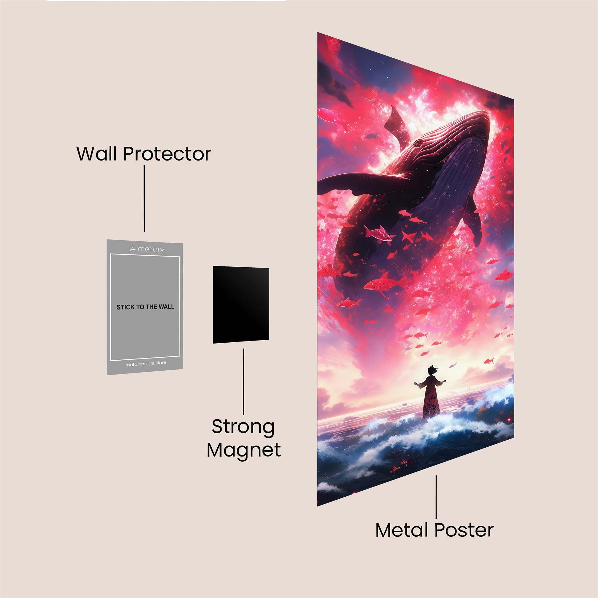 Whale Radiance Safe Wall Magnetic / M