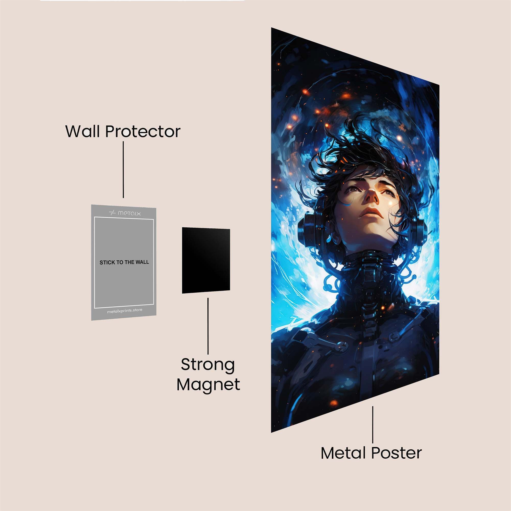 Cyber Rapture Safe Wall Magnetic / M