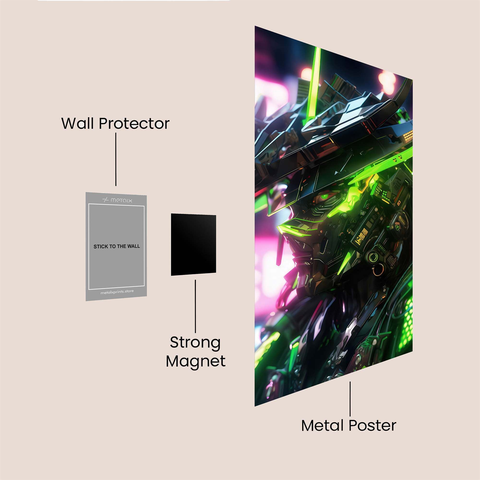 Cyberpunk Fury Safe Wall Magnetic / M