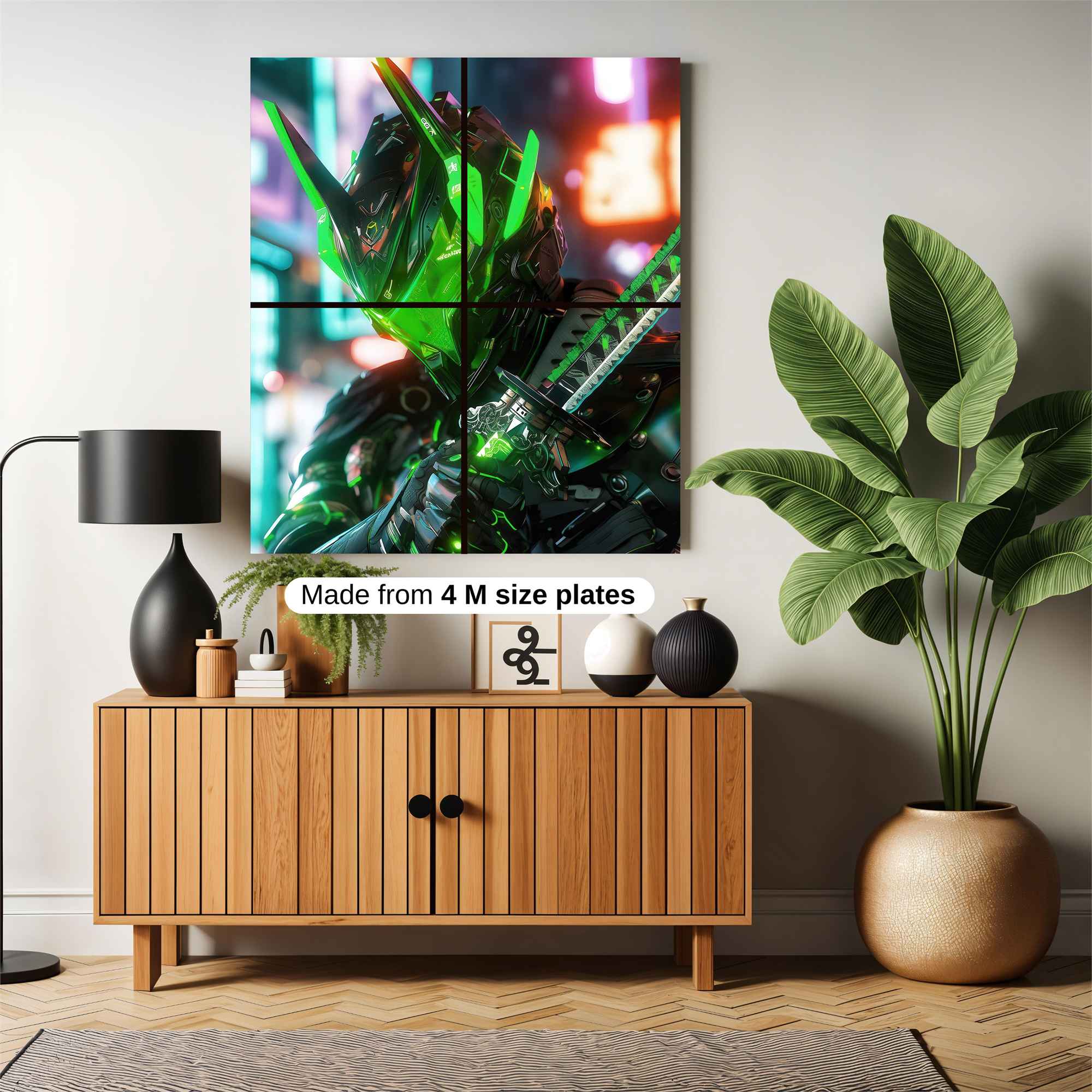 Neon Samurai Safe Wall Magnetic / M