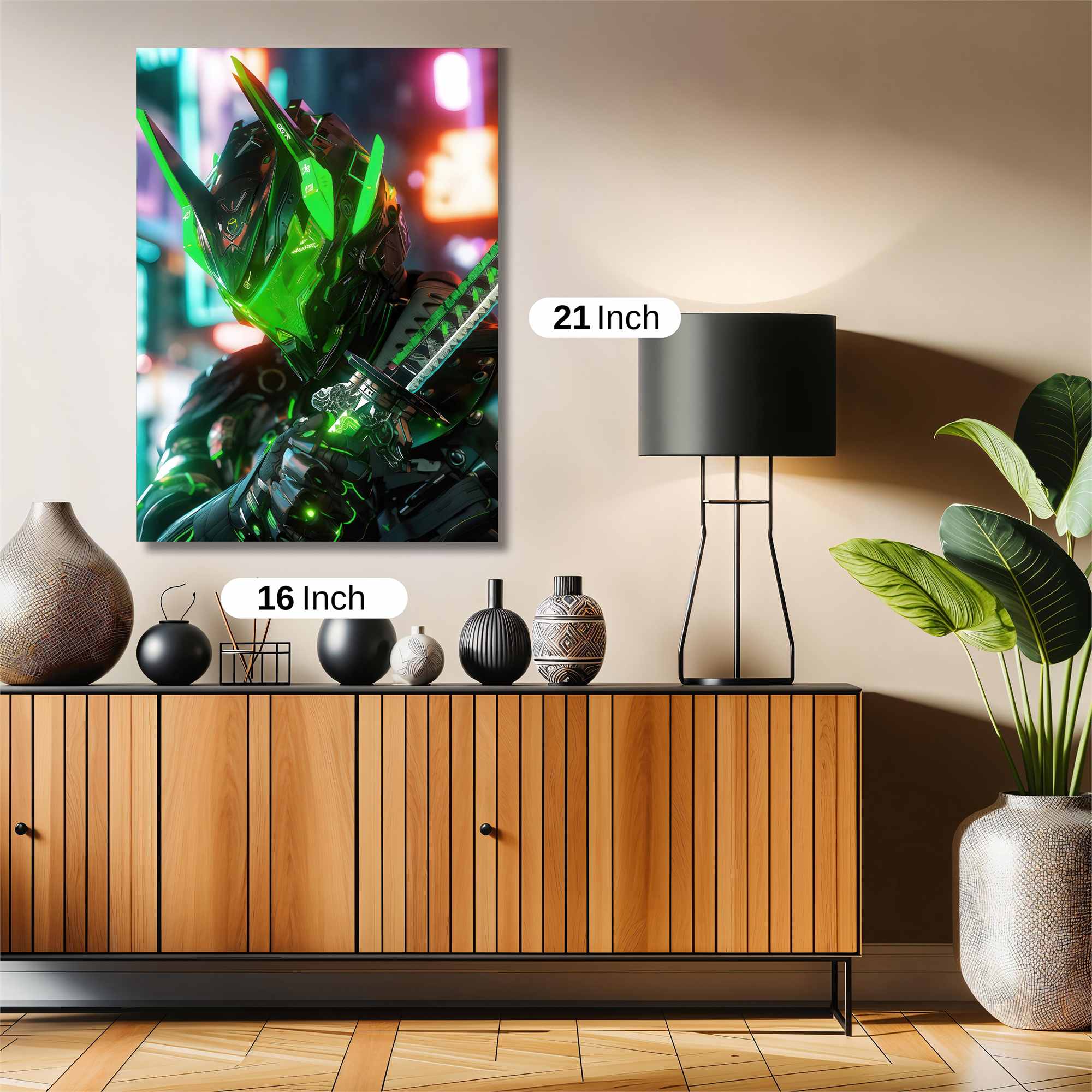 Neon Samurai Safe Wall Magnetic / M