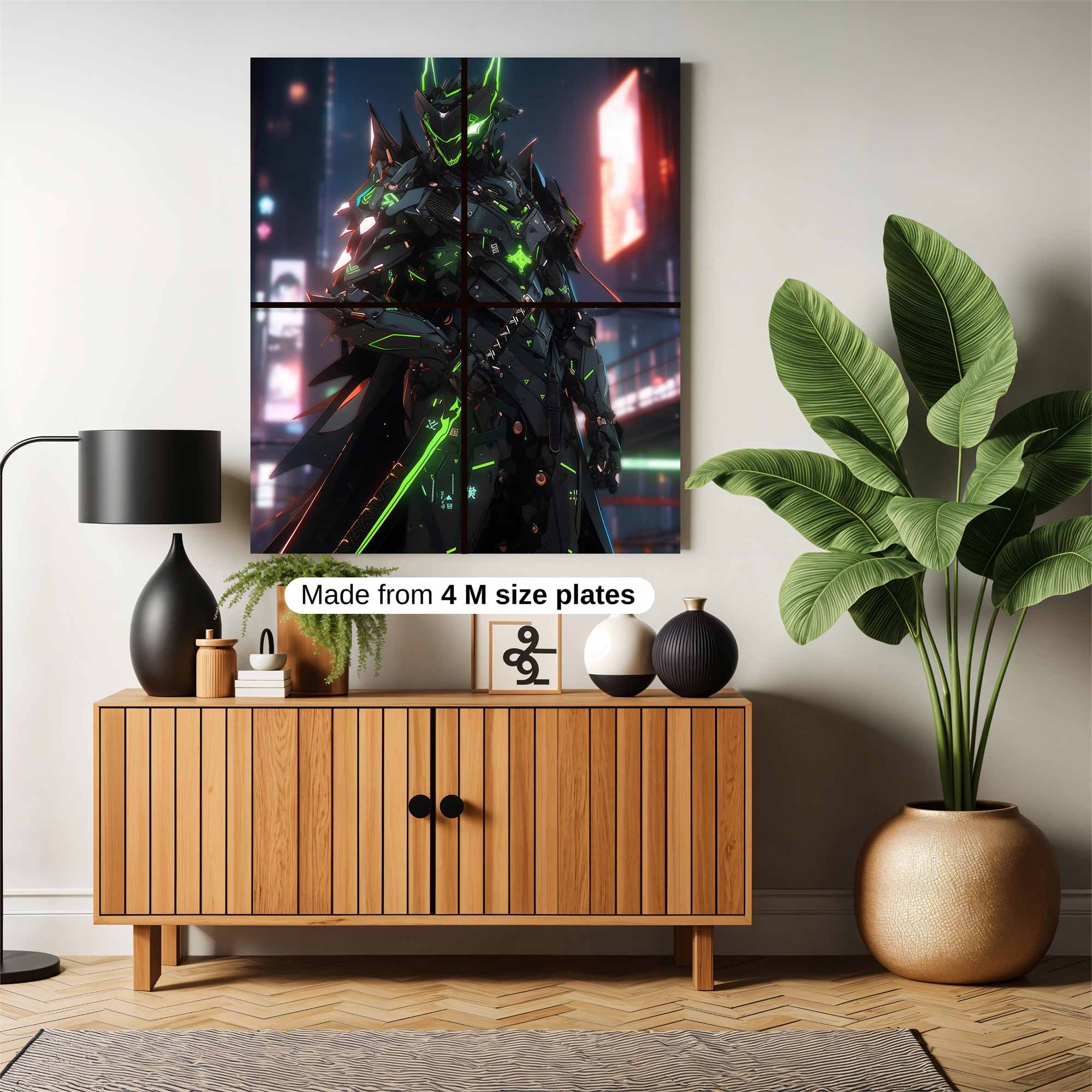 Neon Samurai Safe Wall Magnetic / M