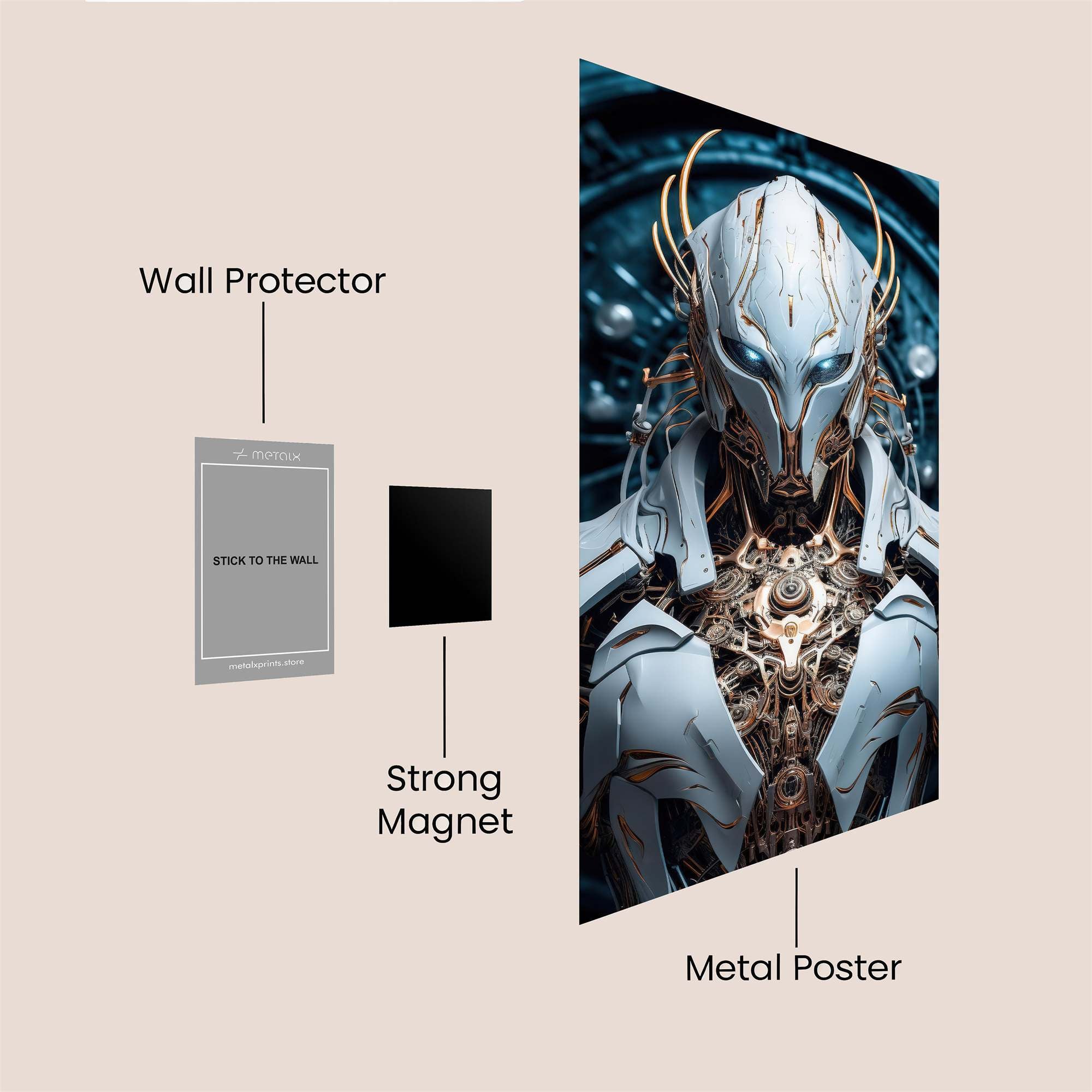 Cyber Serenity Safe Wall Magnetic / M