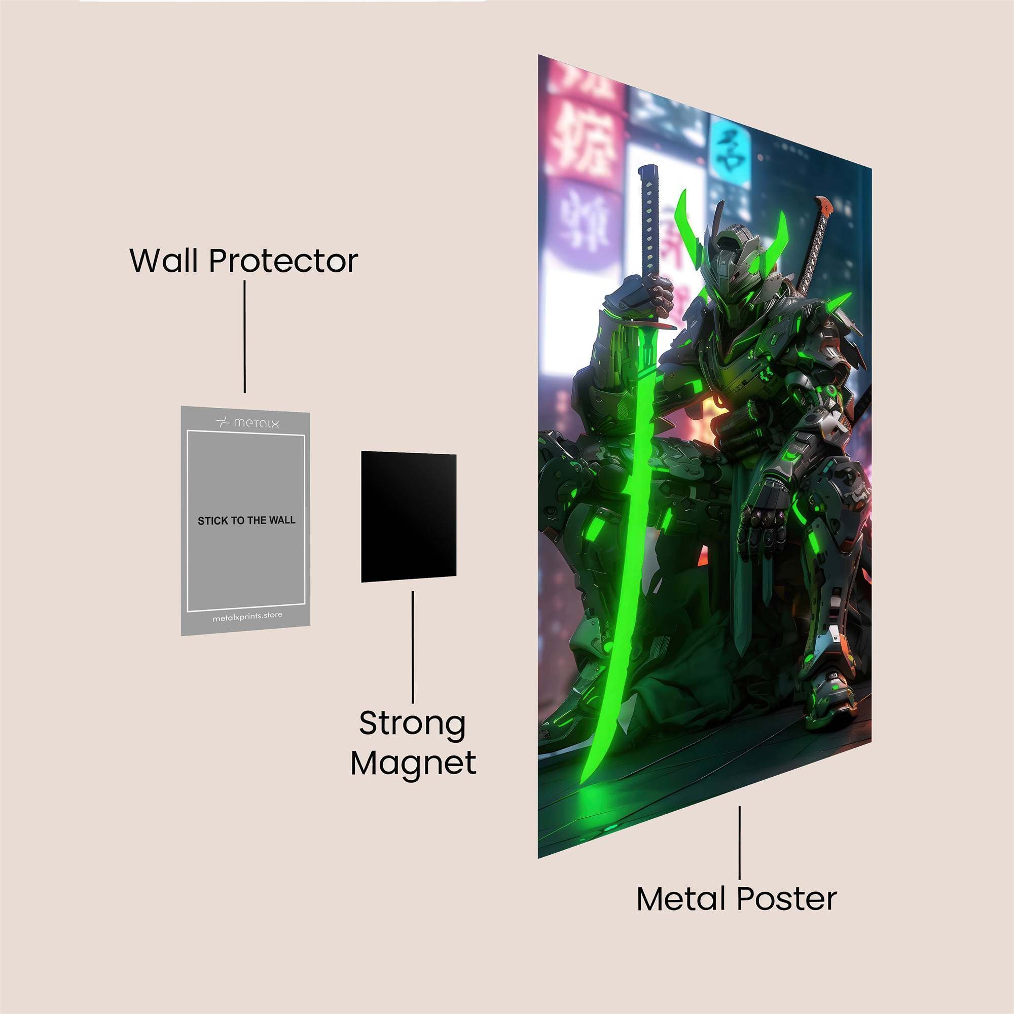 Samurai Serenity Safe Wall Magnetic / M