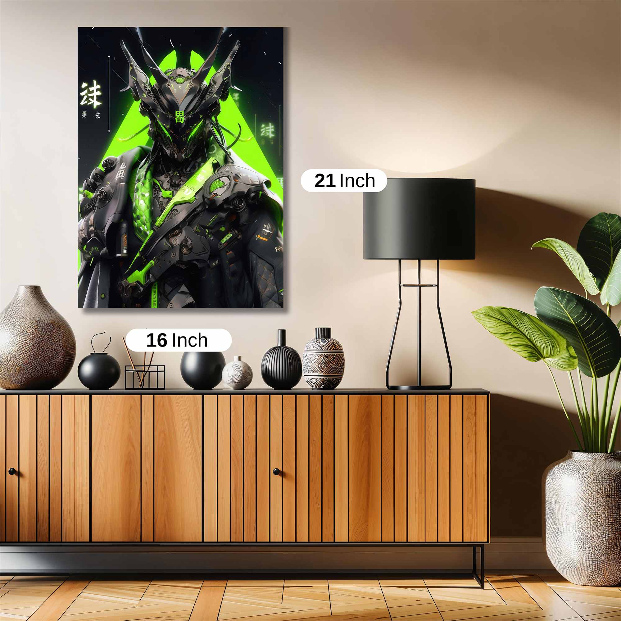 Samurai Neon Safe Wall Magnetic / M