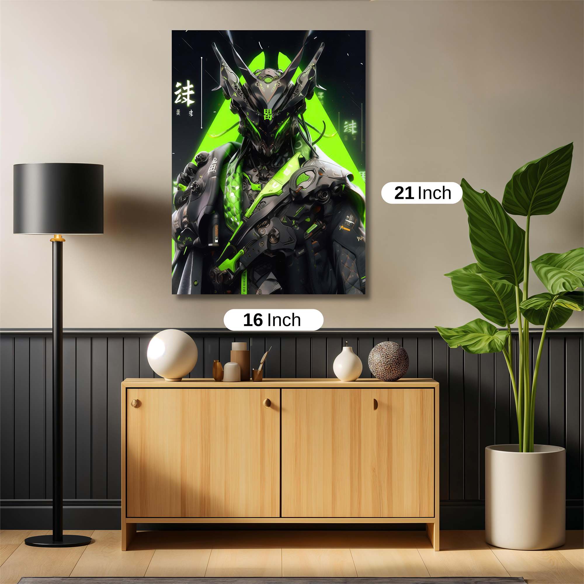 Samurai Neon Safe Wall Magnetic / M