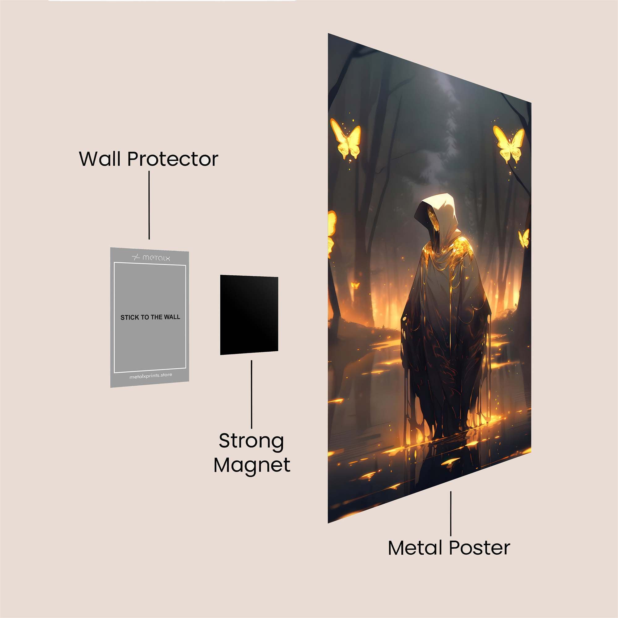 Butterfly Enigma Safe Wall Magnetic / M