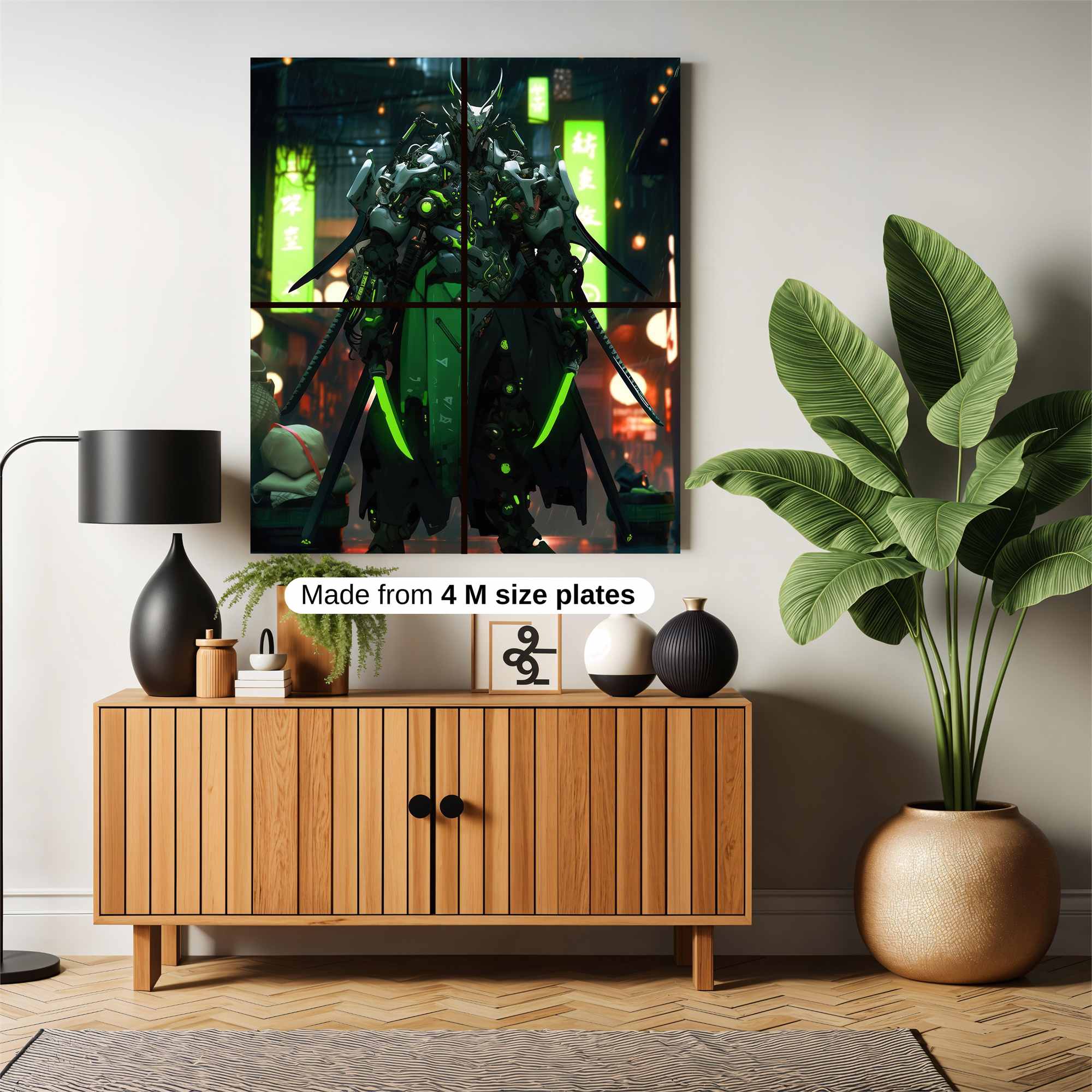 Neon Samurai Safe Wall Magnetic / M