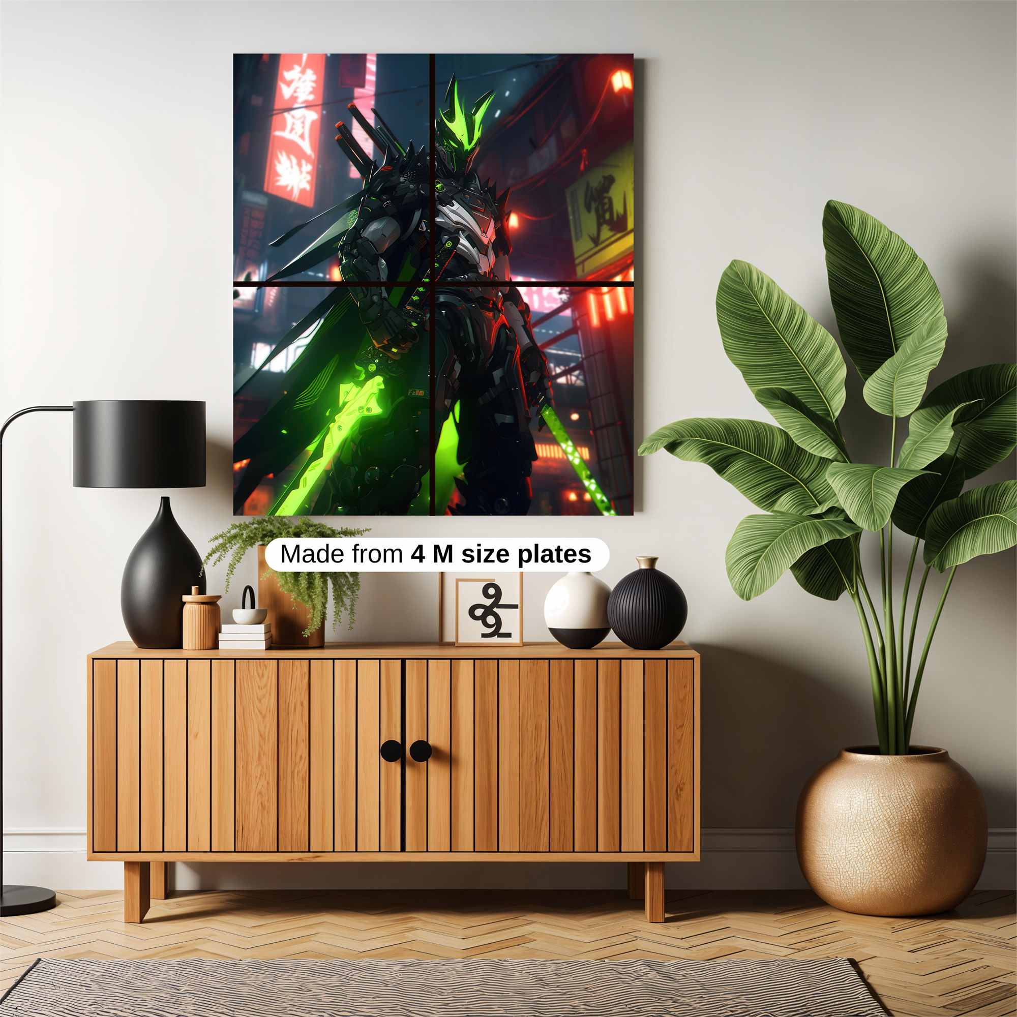 Neon Samurai Safe Wall Magnetic / M