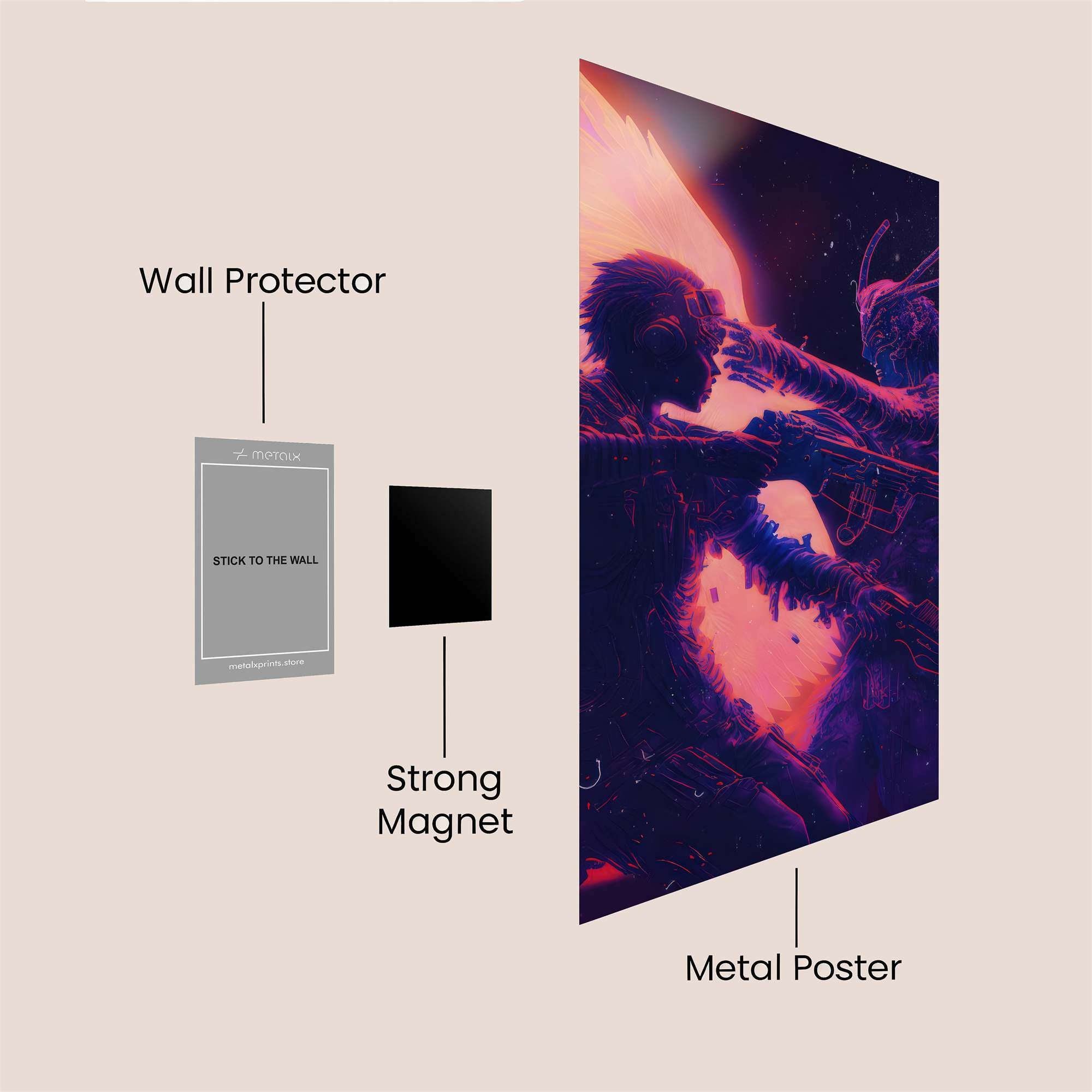 Angel Clash Safe Wall Magnetic / M