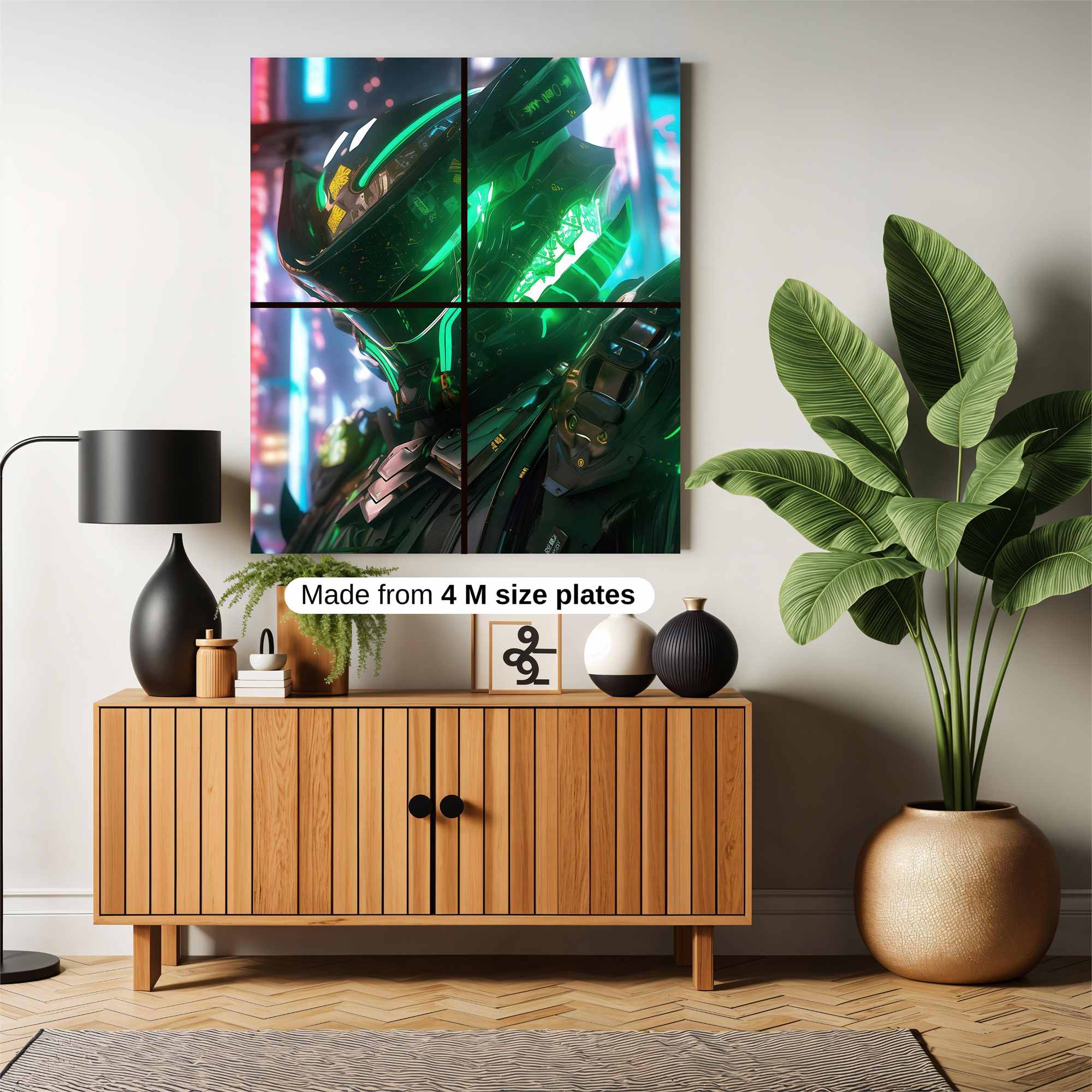 Neon Sentinel Safe Wall Magnetic / M