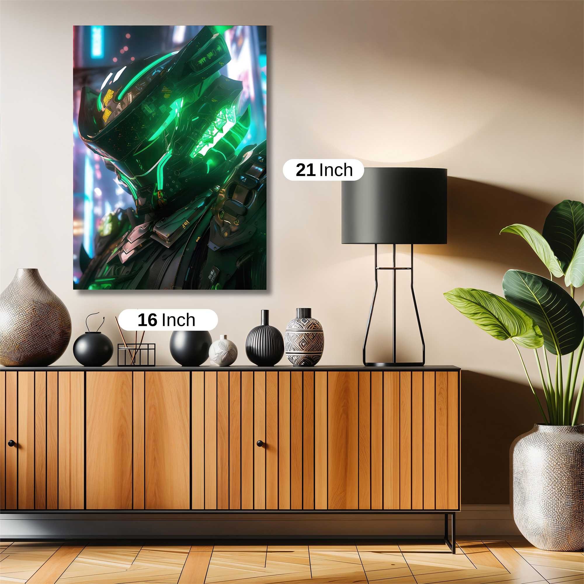 Neon Sentinel Safe Wall Magnetic / M