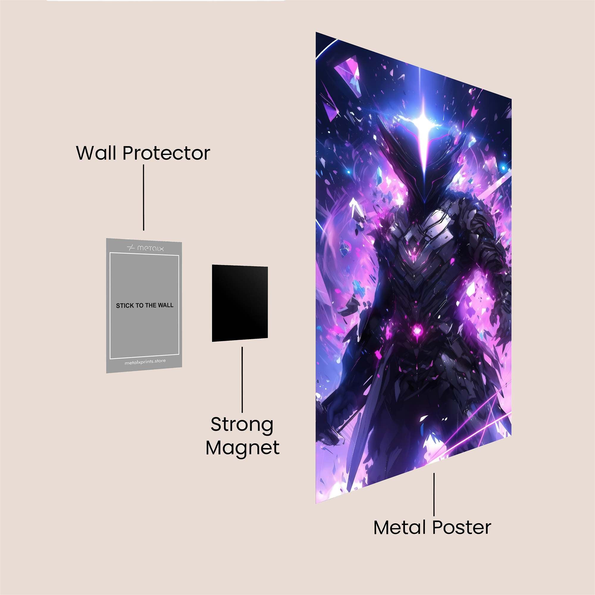 Crystal Fury Safe Wall Magnetic / M