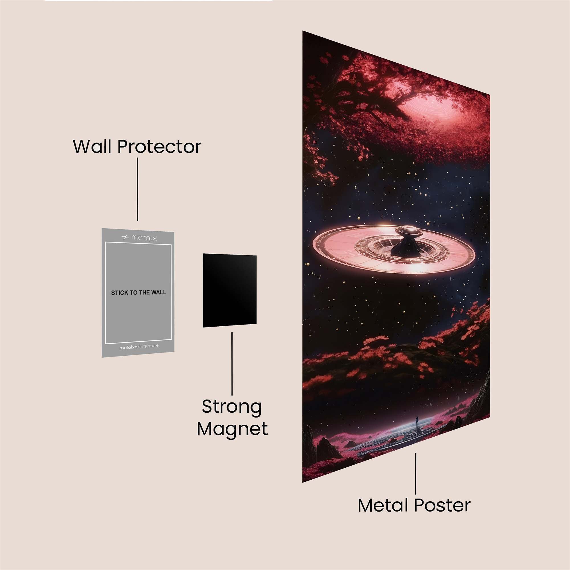 UFO Enigma Safe Wall Magnetic / M