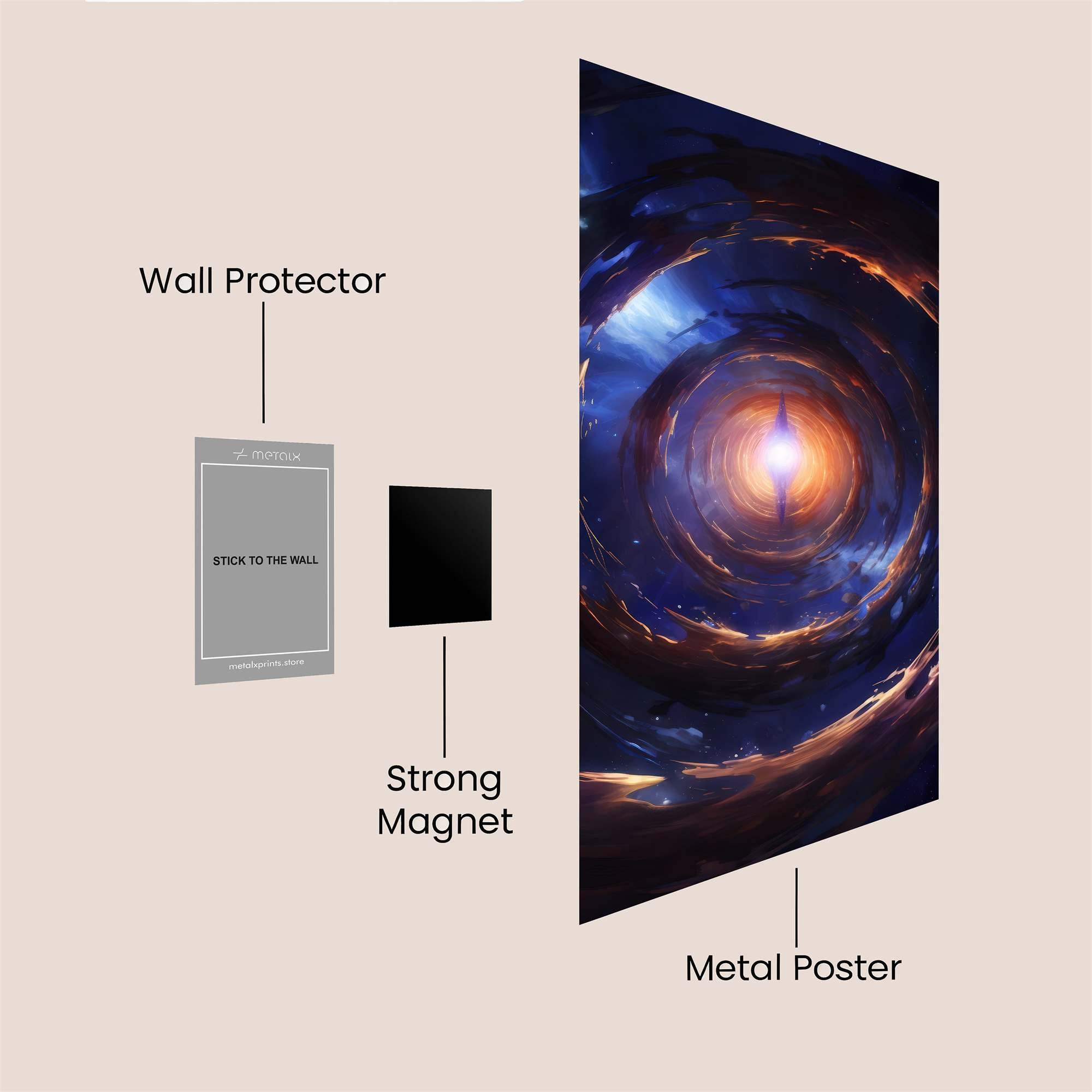 Cosmic Serenity Safe Wall Magnetic / M