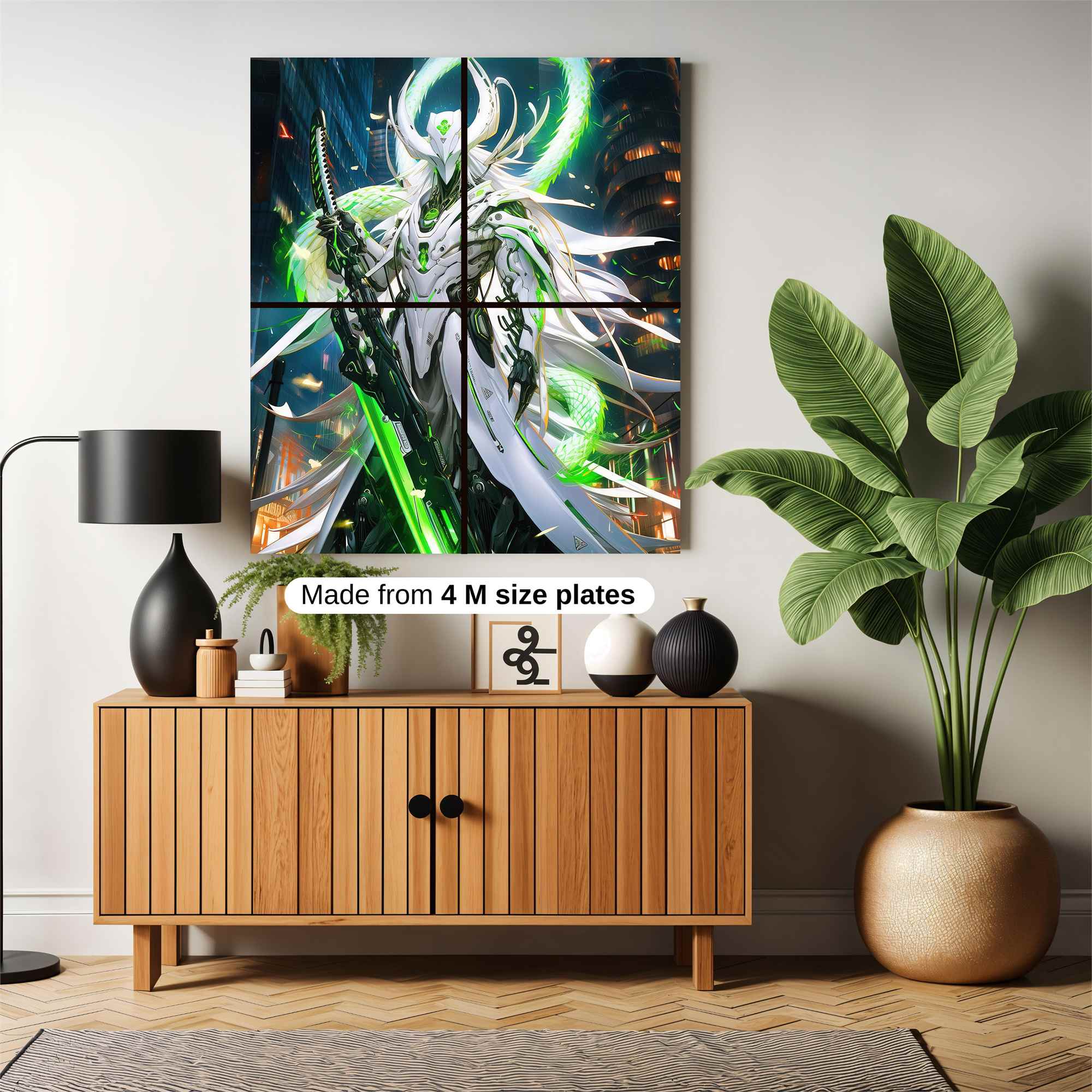 Neon Samurai Safe Wall Magnetic / M