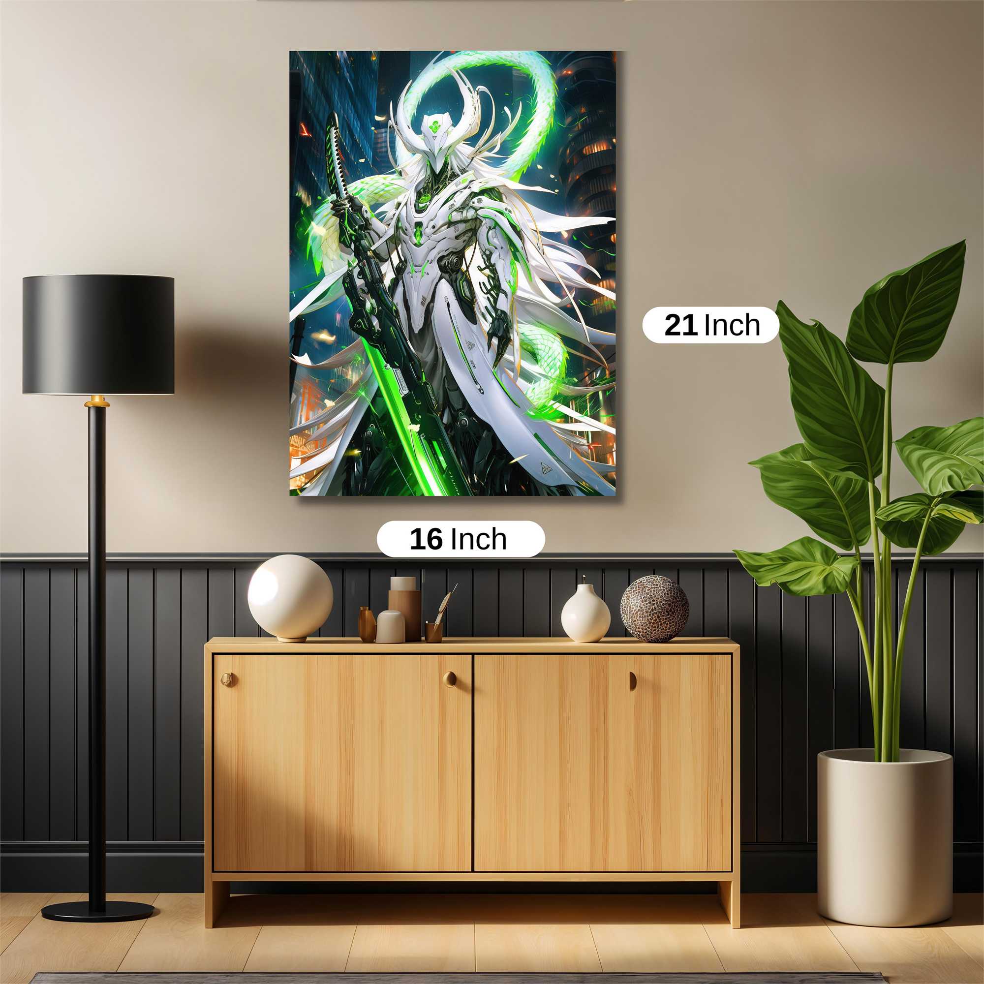 Neon Samurai Safe Wall Magnetic / M