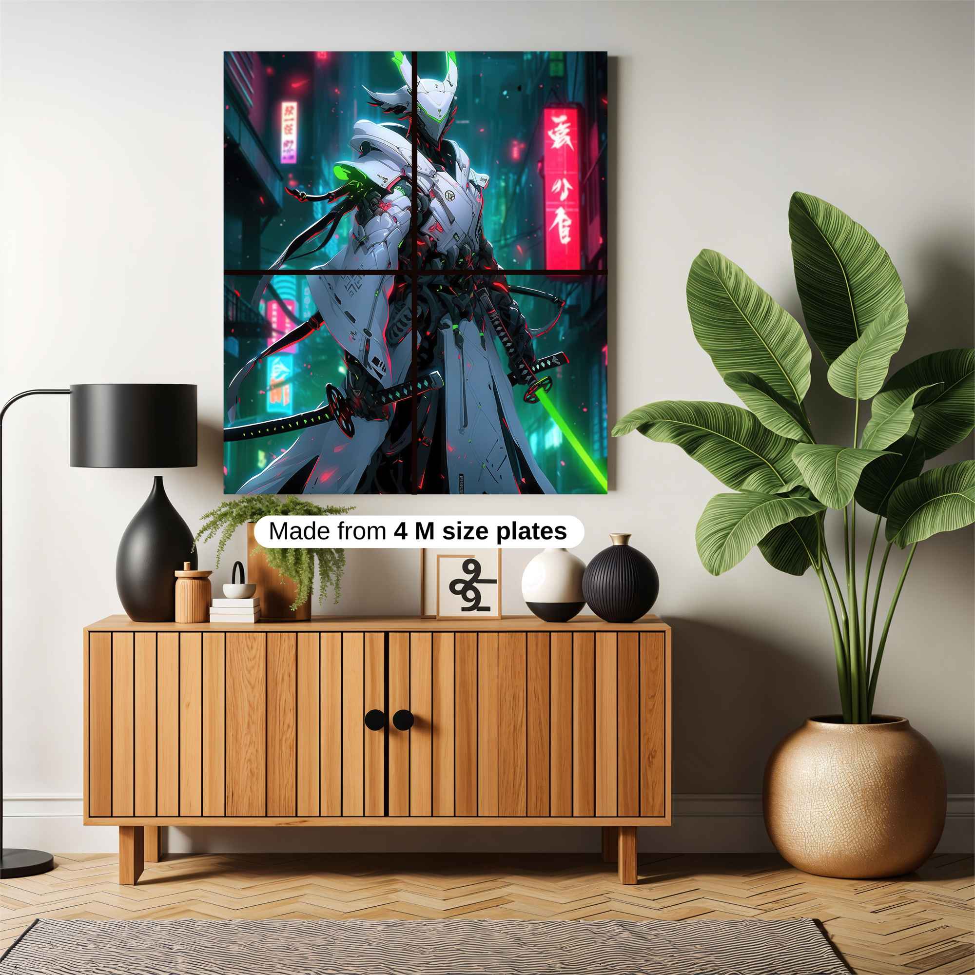 Neon Samurai Safe Wall Magnetic / M