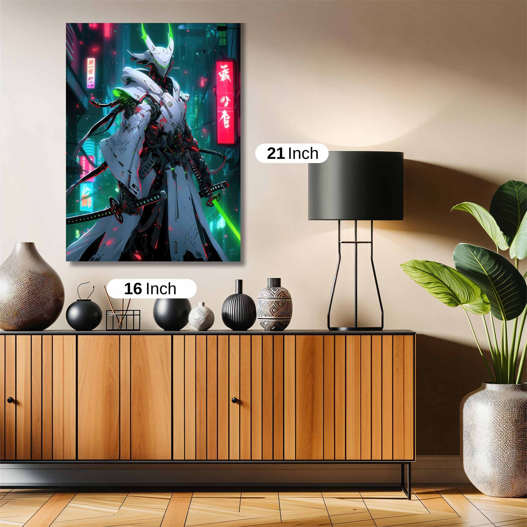 Neon Samurai Safe Wall Magnetic / M