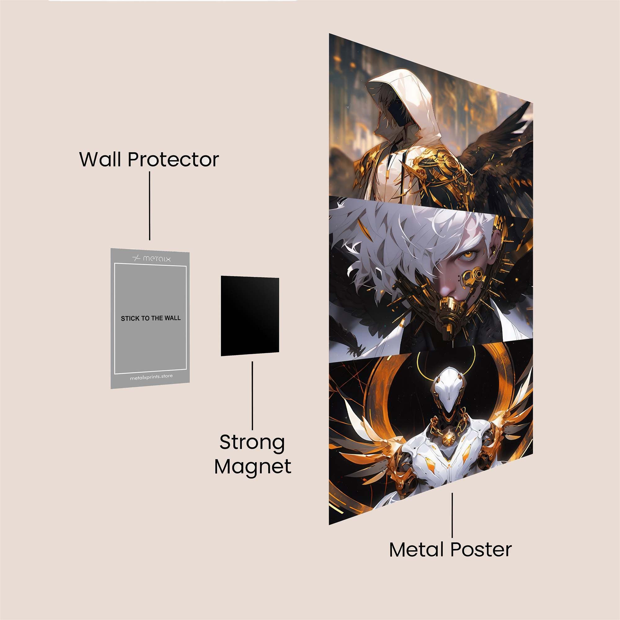 Angel Fury Safe Wall Magnetic / M