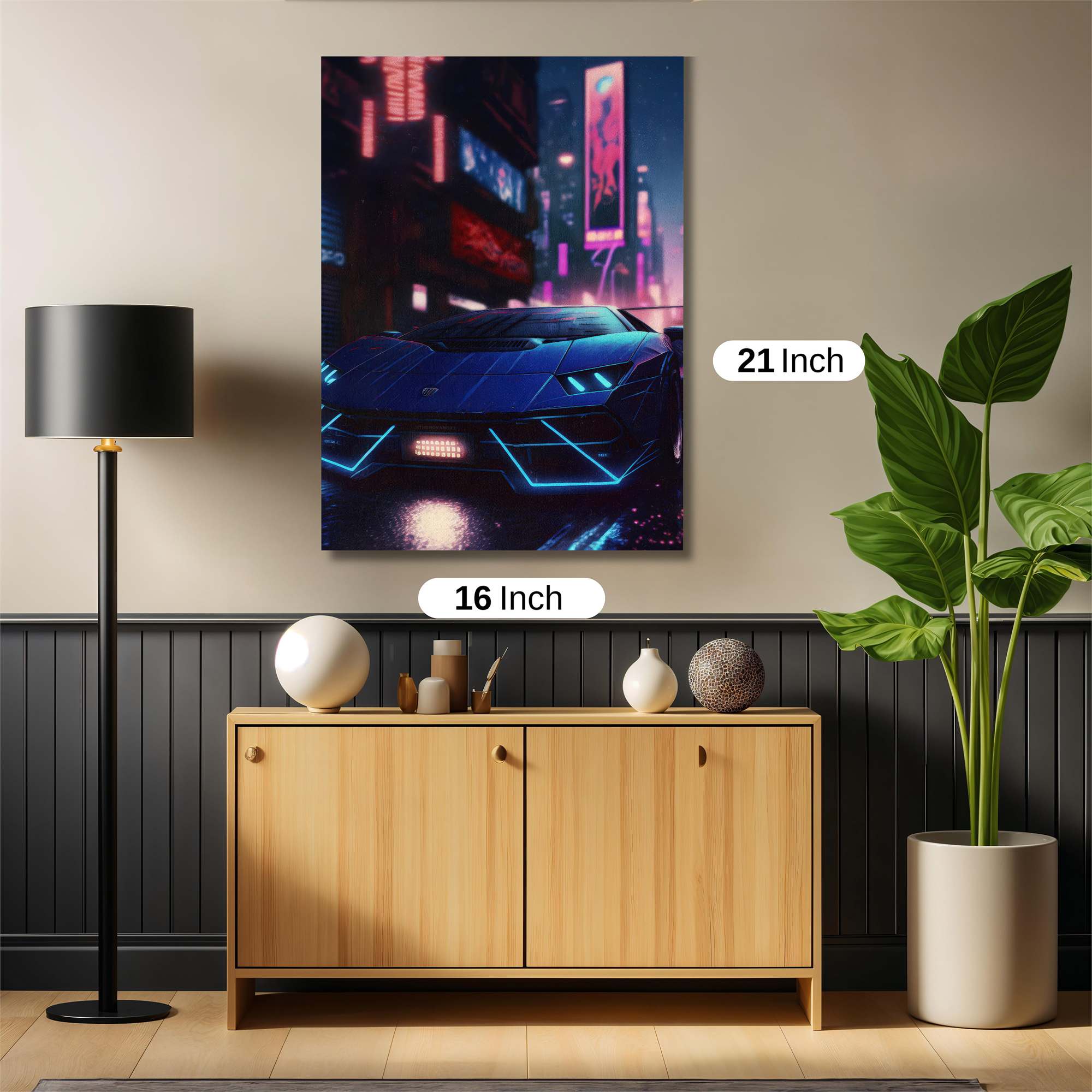 Lamborghini Neon Safe Wall Magnetic / M