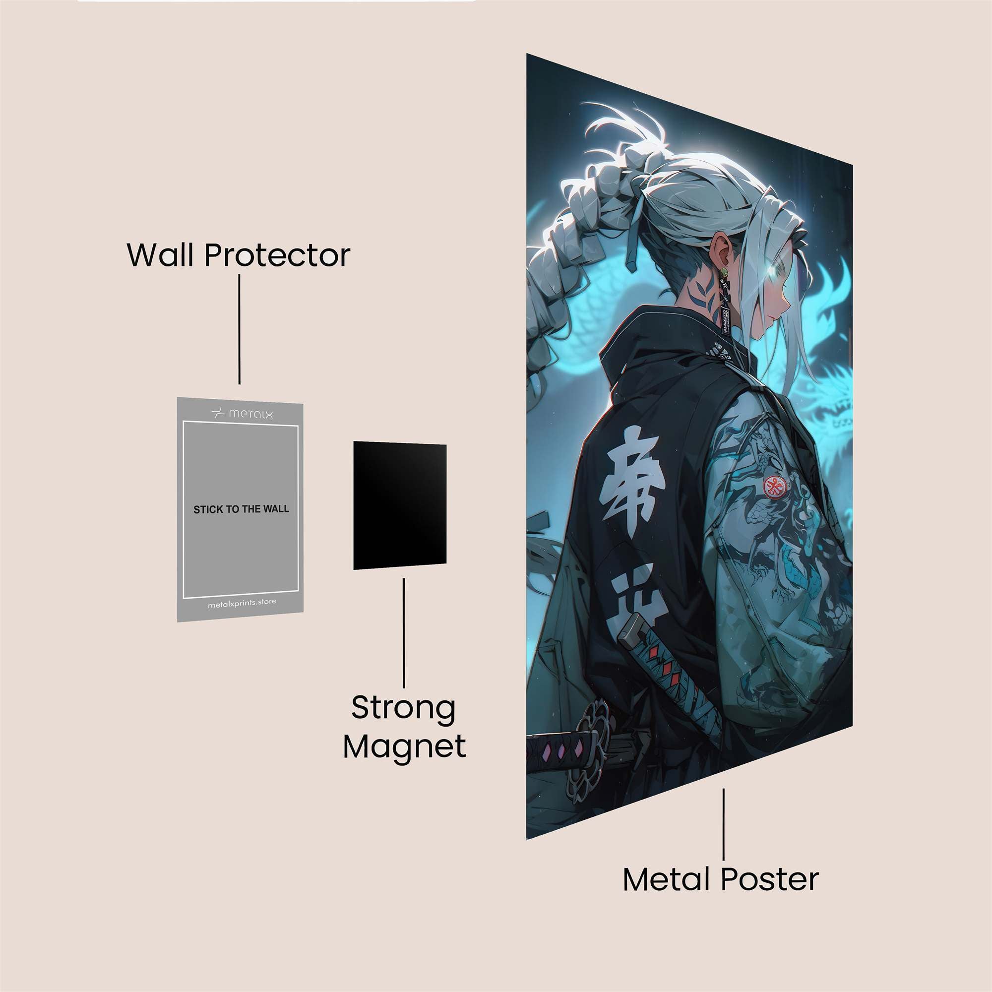 Samurai Serenity Safe Wall Magnetic / M