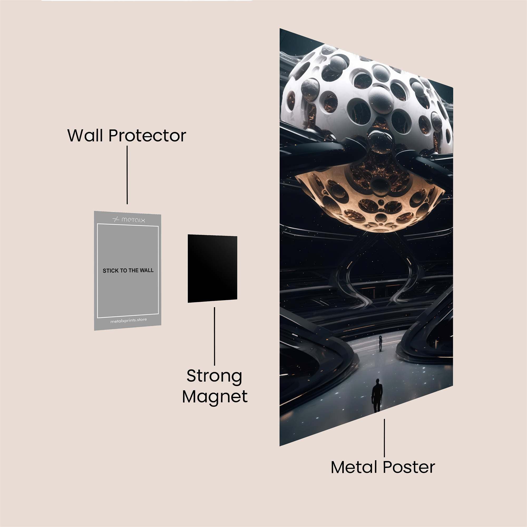 Sphere Enigma Safe Wall Magnetic / M