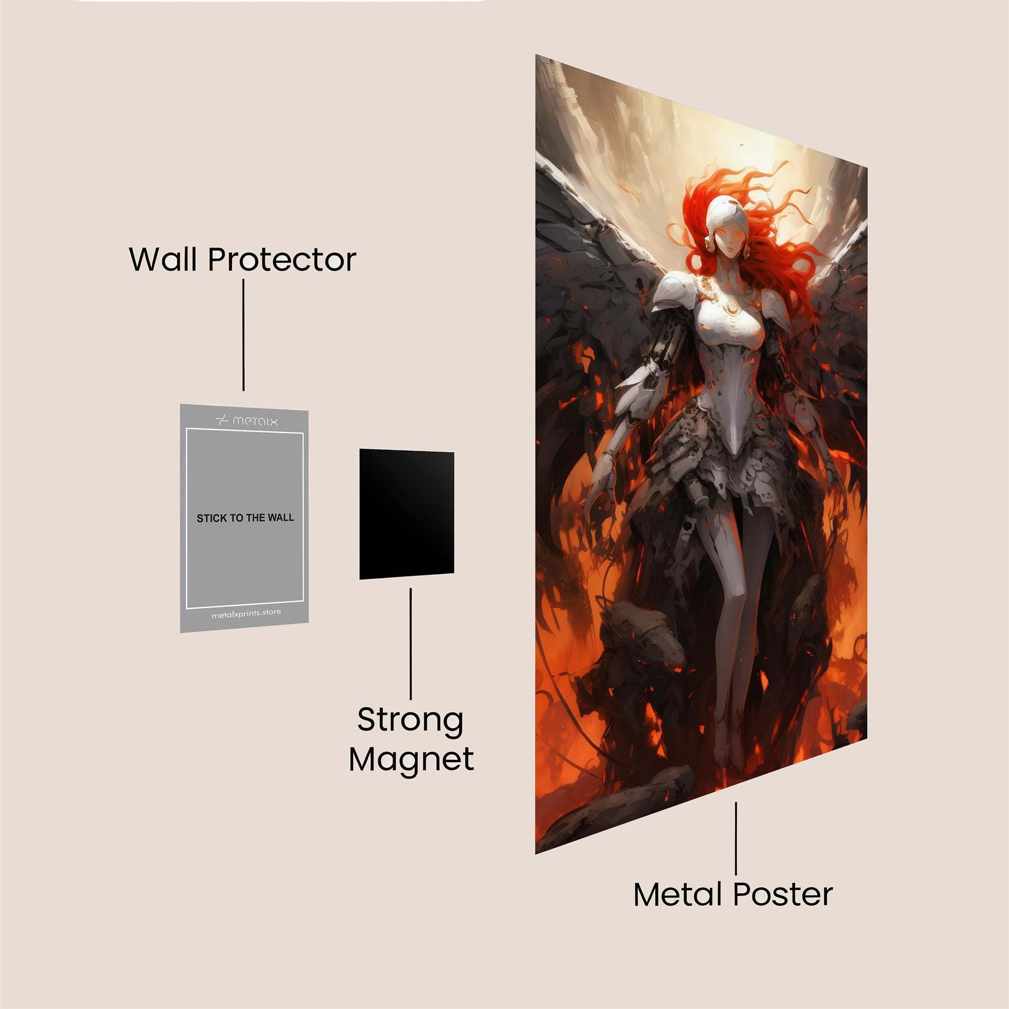 Angel Ascendant Safe Wall Magnetic / M