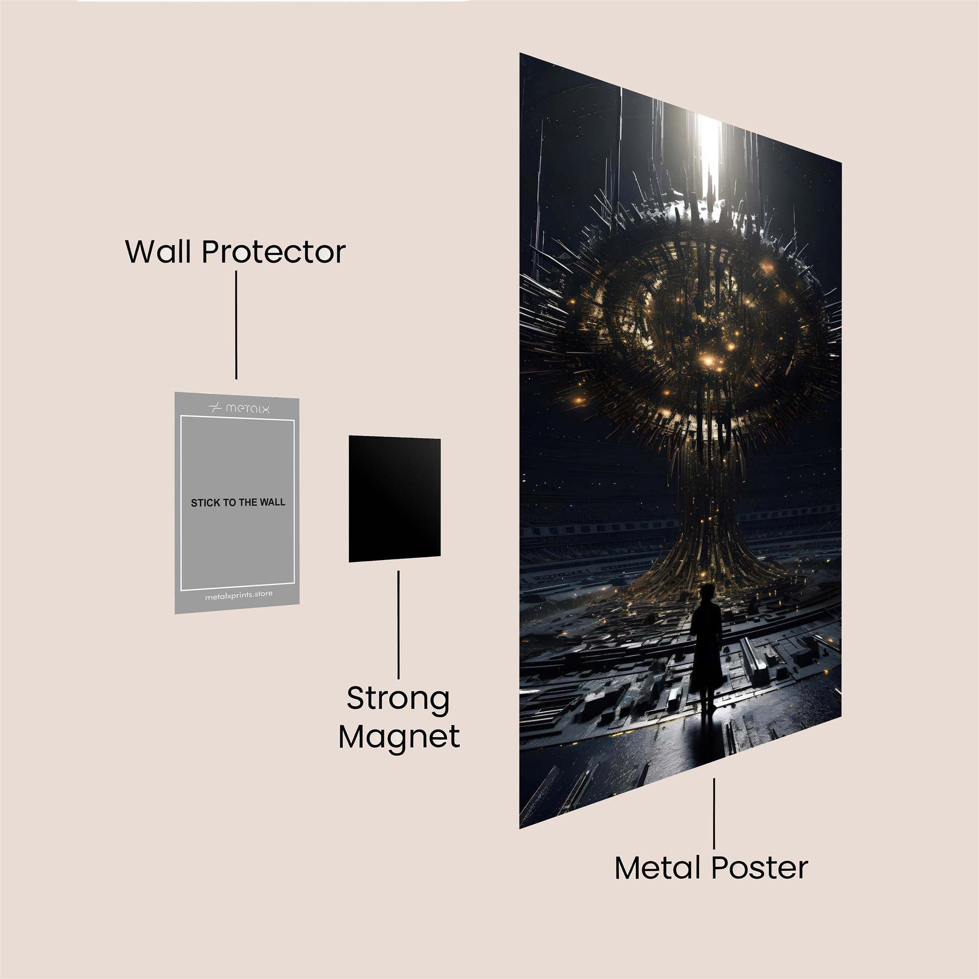 Sphere Enigma Safe Wall Magnetic / M