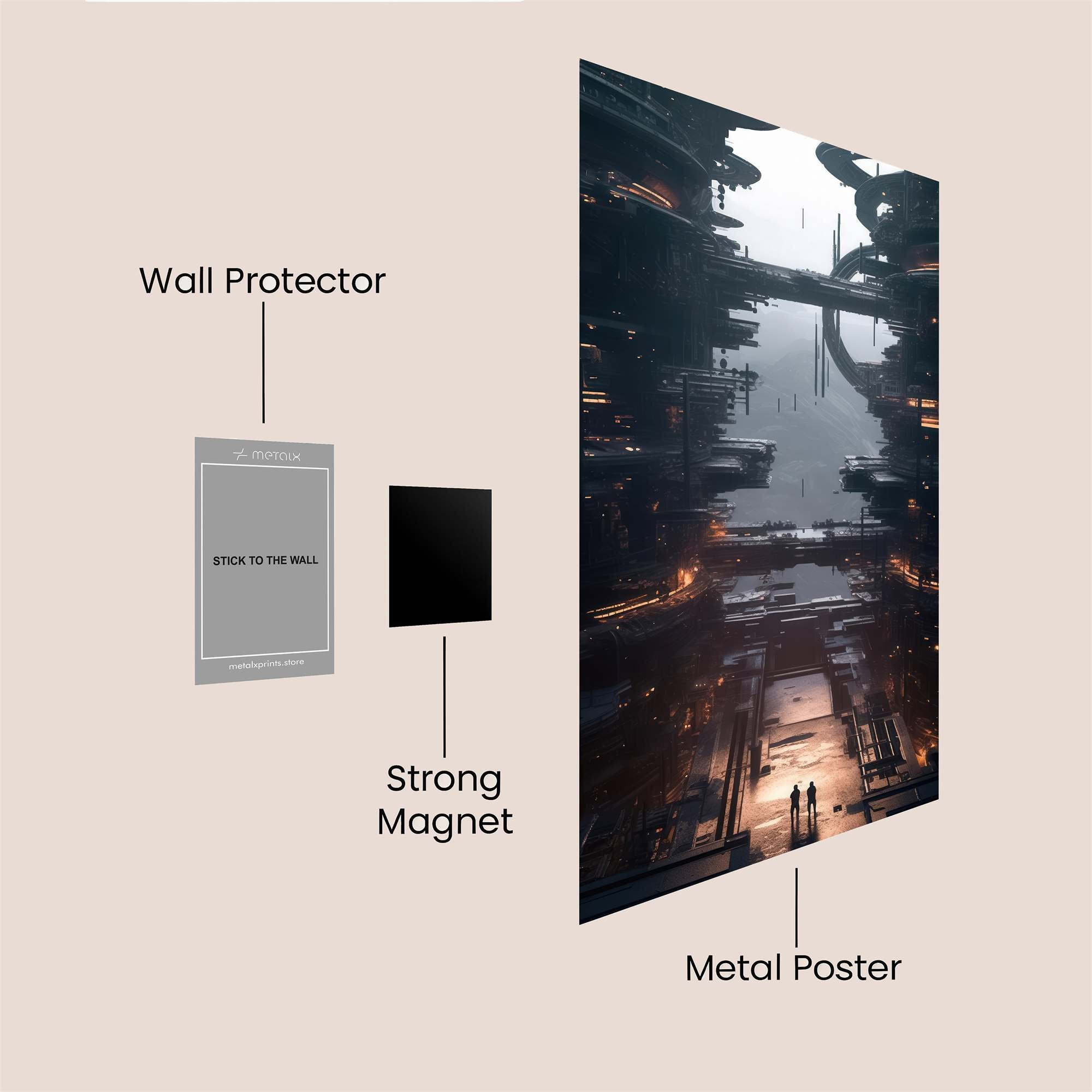 Neon Abyss Safe Wall Magnetic / M