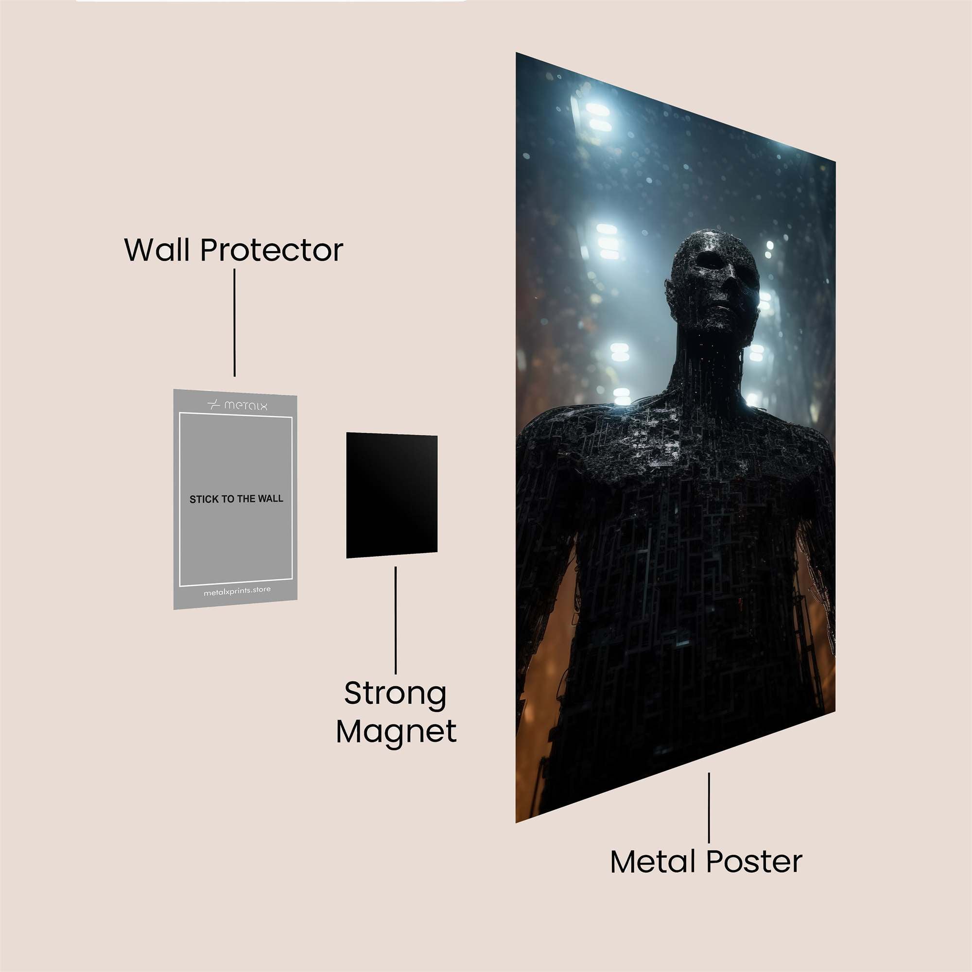 Astronaut Serene Safe Wall Magnetic / M