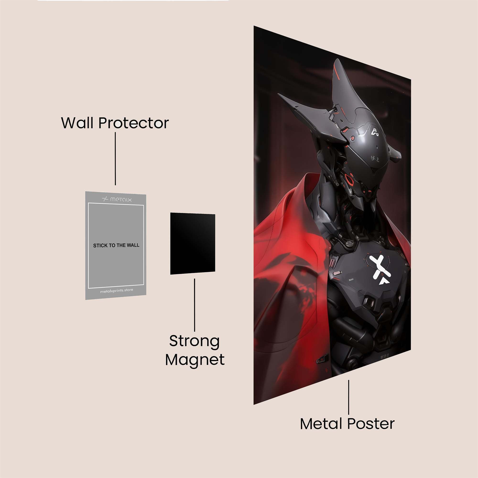 Samurai Sentinel Safe Wall Magnetic / M